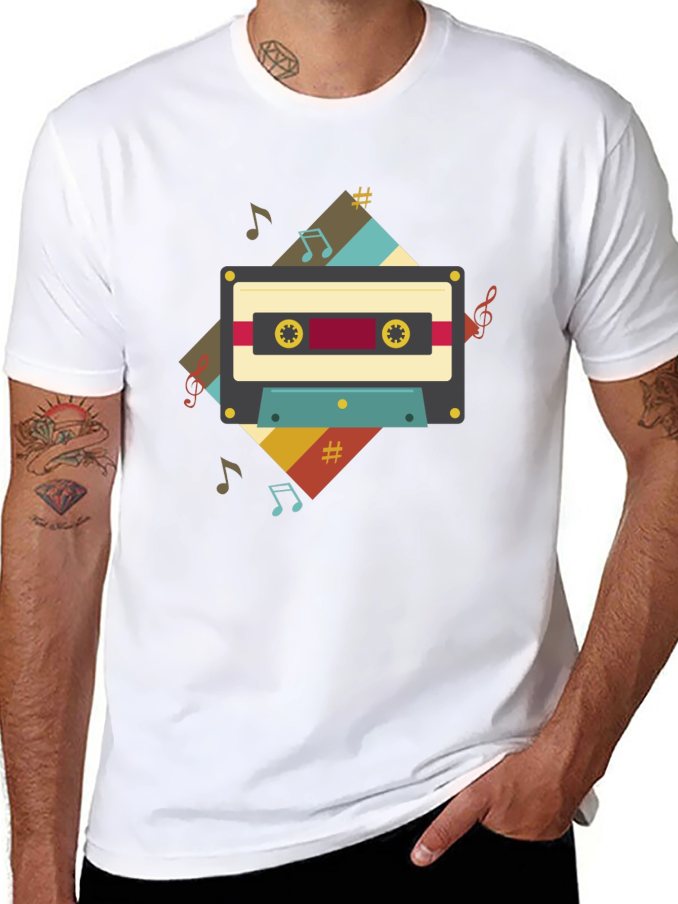 Retro Cassette Tape Music T-Shirt