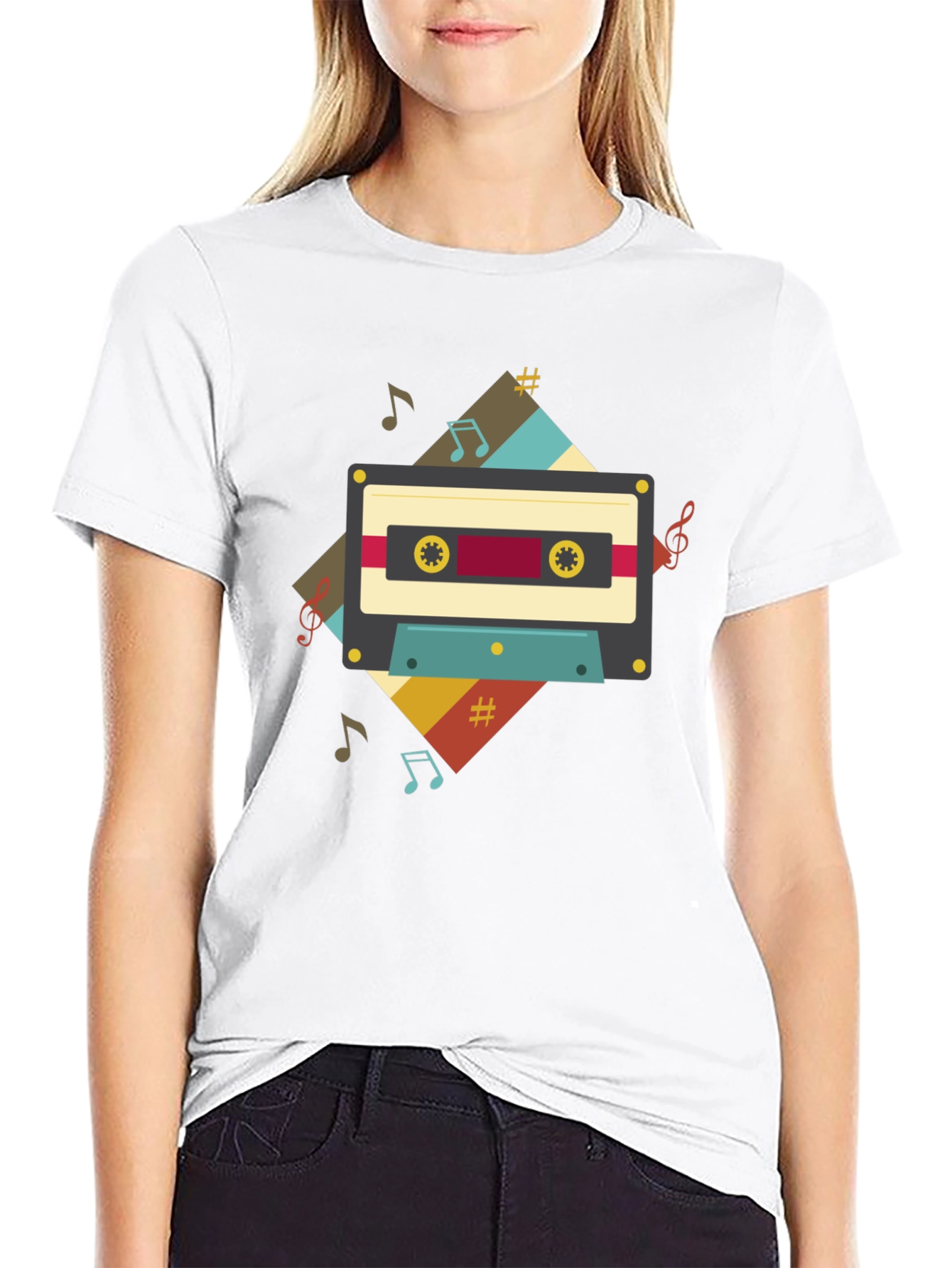 Retro Cassette Tape Music T-Shirt
