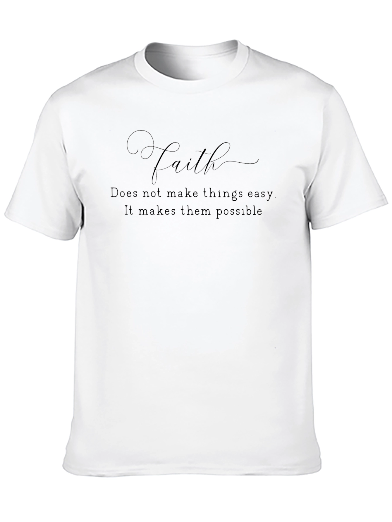 Faith Inspirational Black T-Shirt