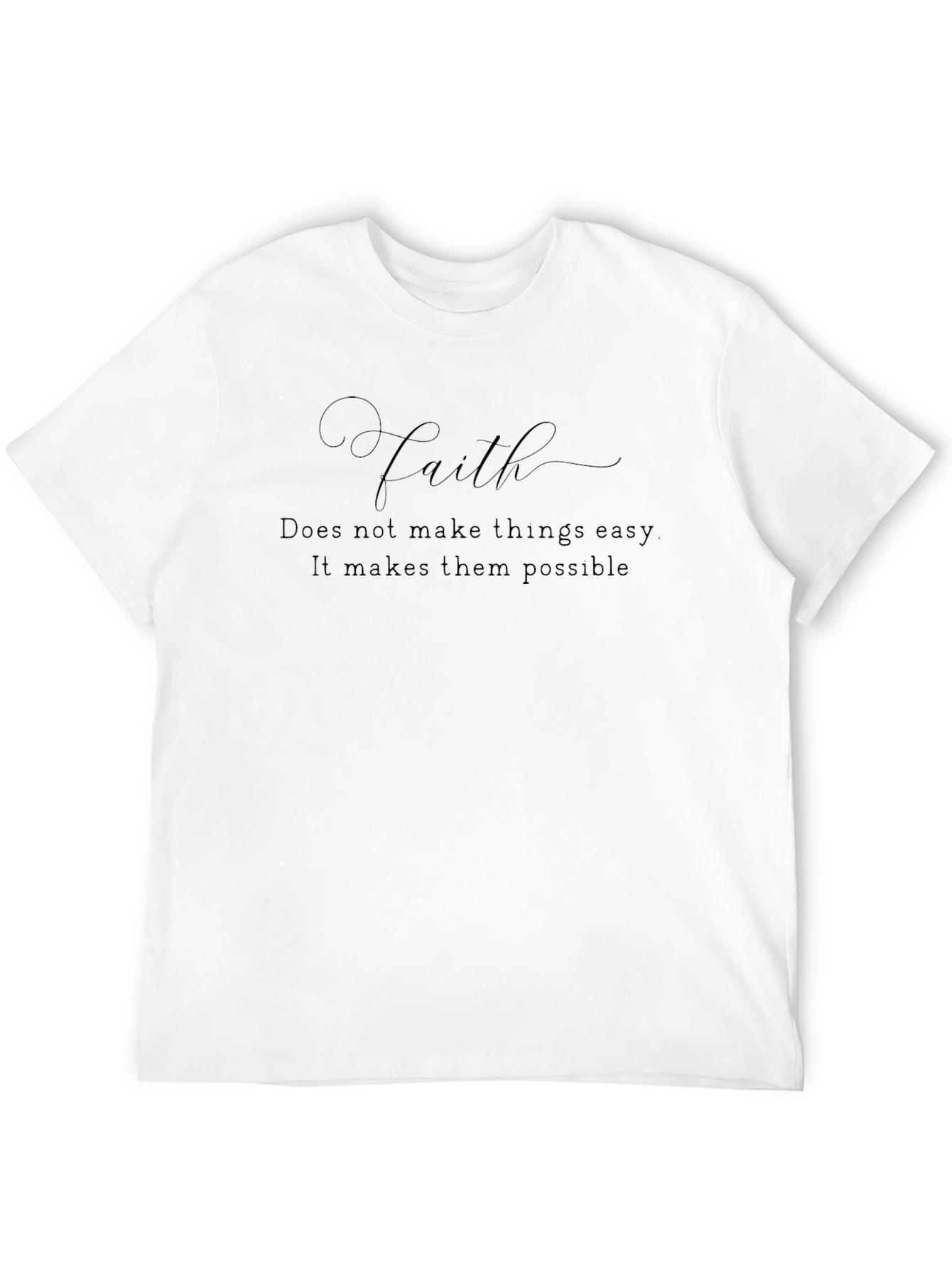 Faith Inspirational Black T-Shirt