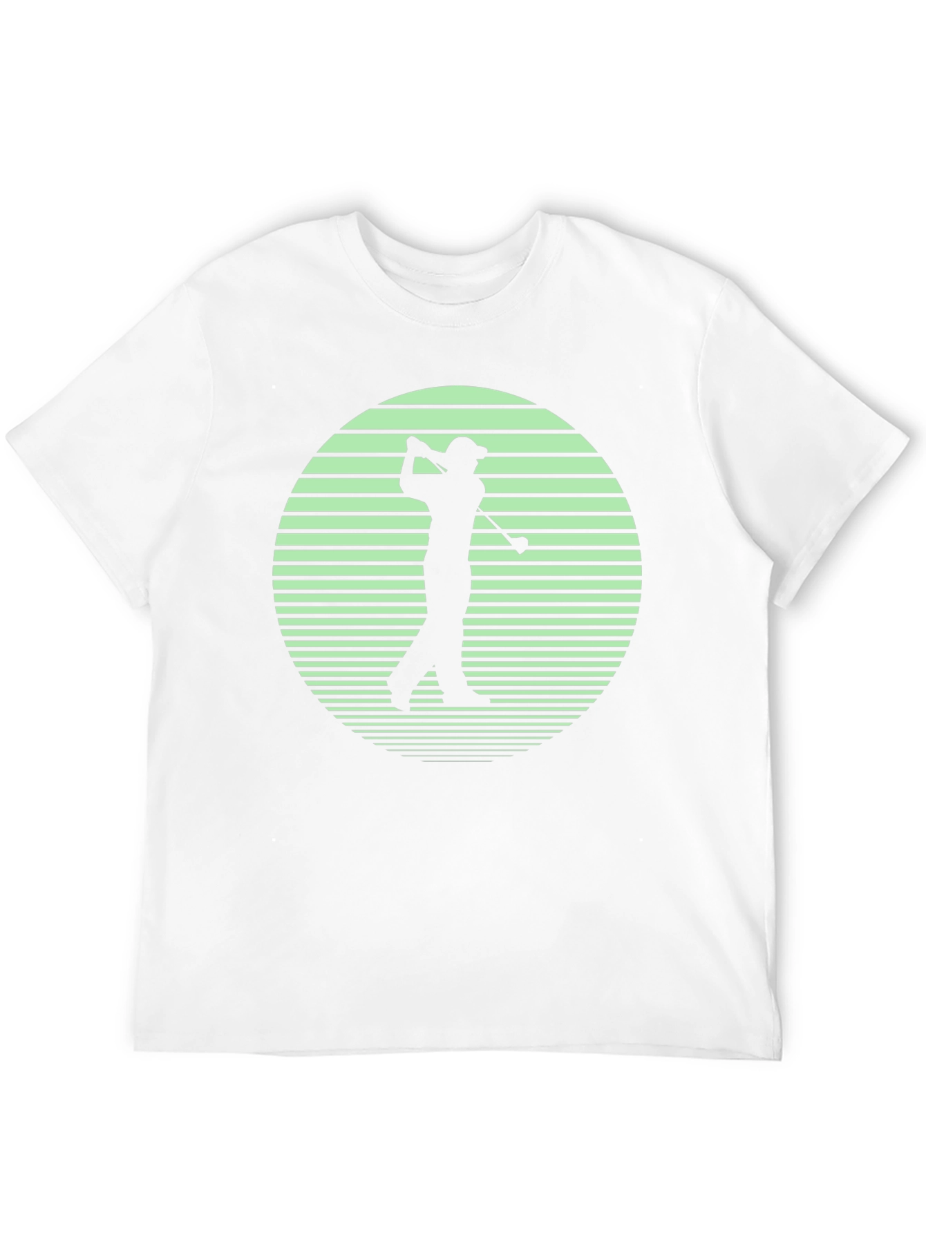 Golf Silhouette Graphic Tee - Retro Style T-Shirt