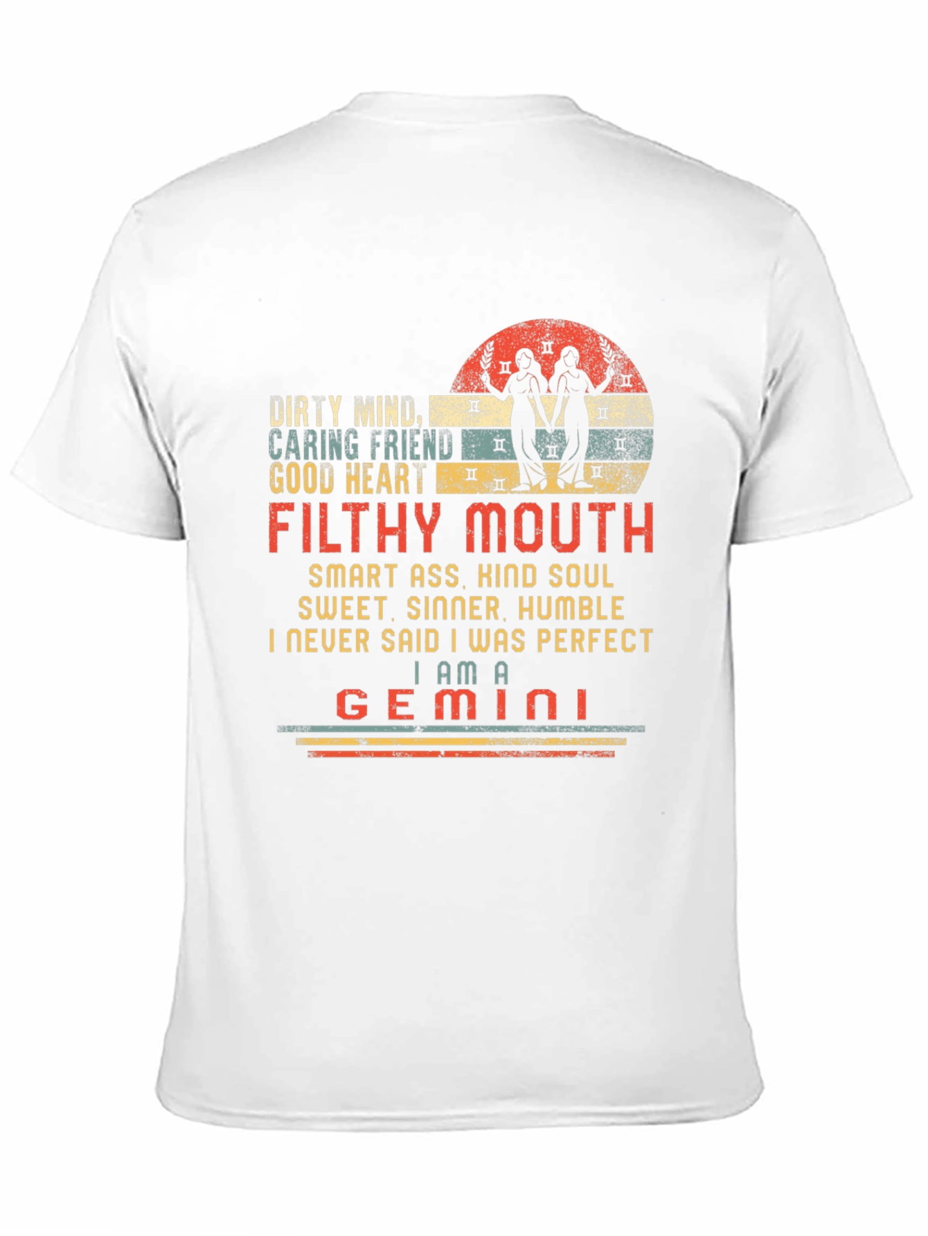 Gemini Zodiac Graphic T-Shirt - Filthy Mouth