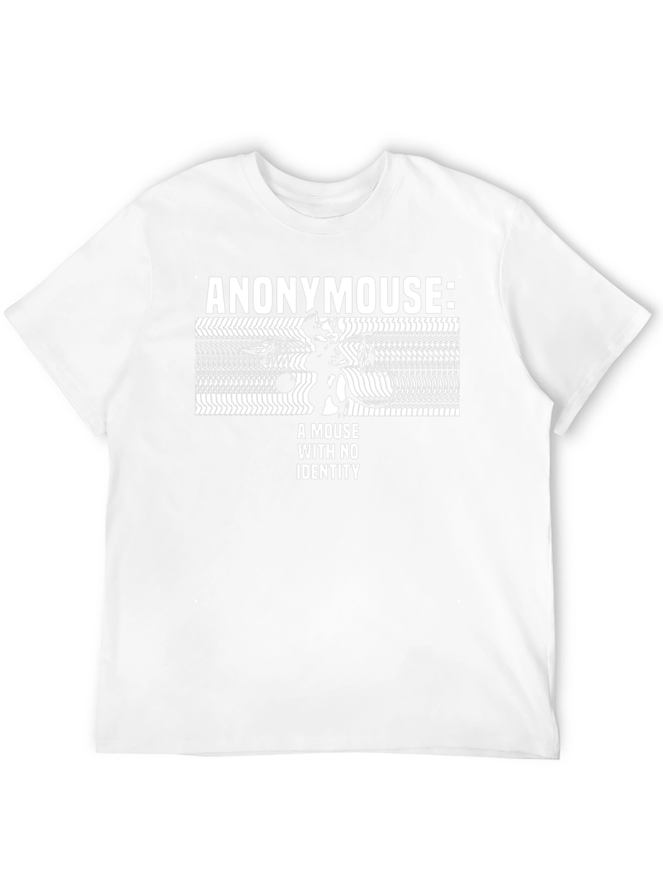 Anonymouse T-Shirt: A Mouse With No Identity Black Tee