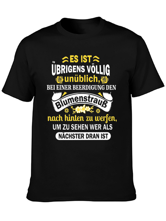 Humorous “Bouquet Toss at Funeral” T-Shirt