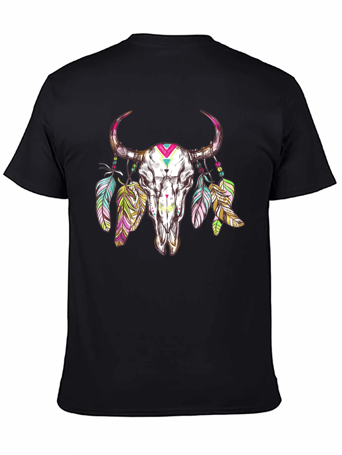 Skull Graphic Tee - Mens Black T-Shirt