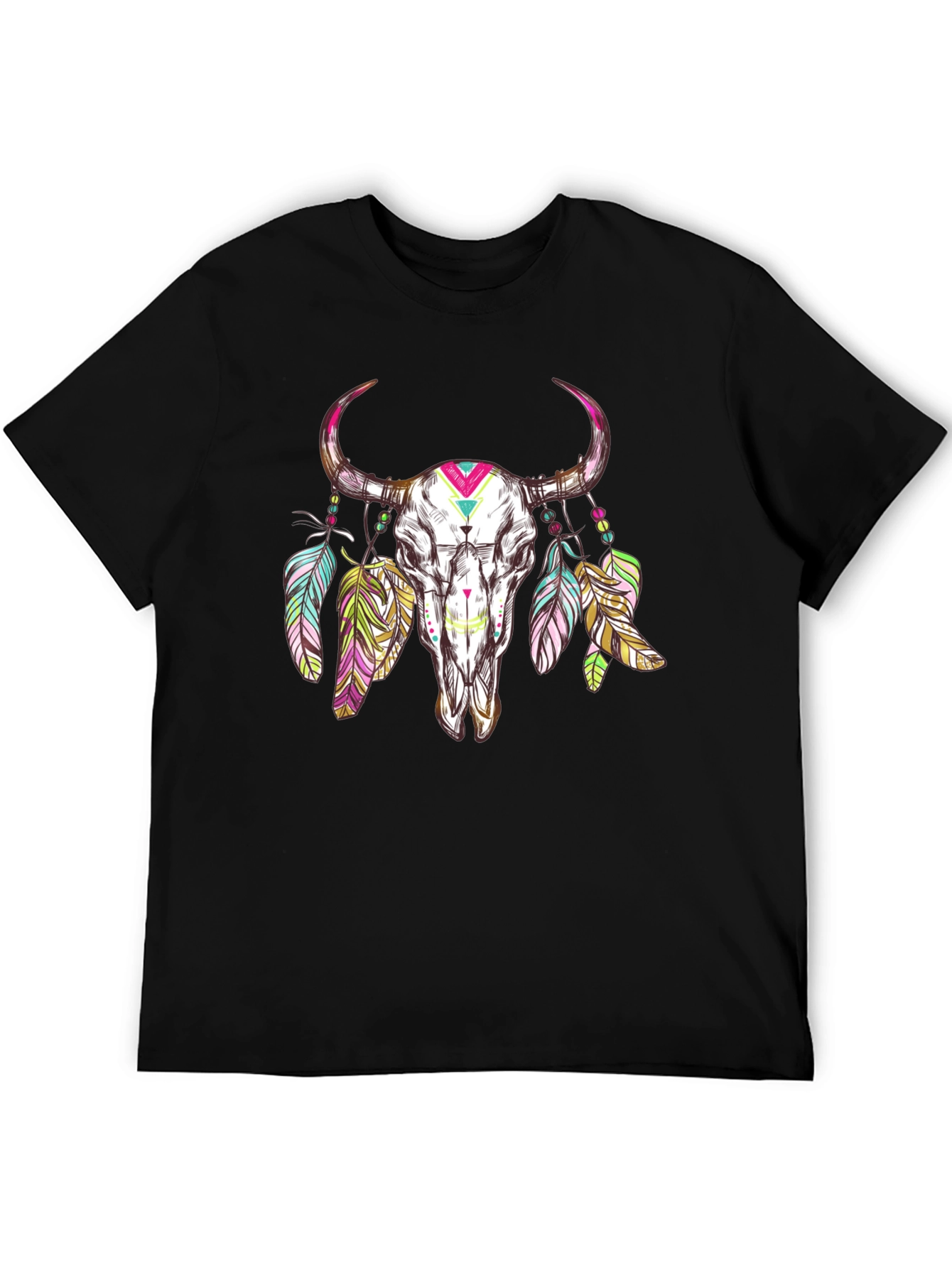 Skull Graphic Tee - Mens Black T-Shirt