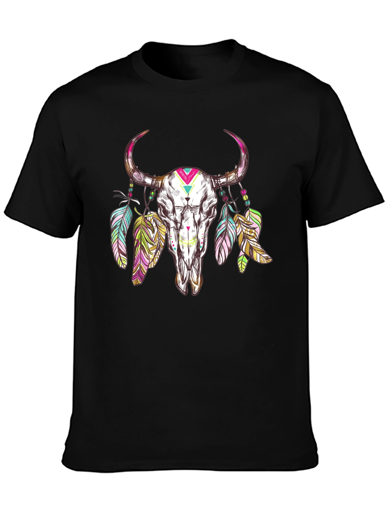 Skull Graphic Tee - Mens Black T-Shirt