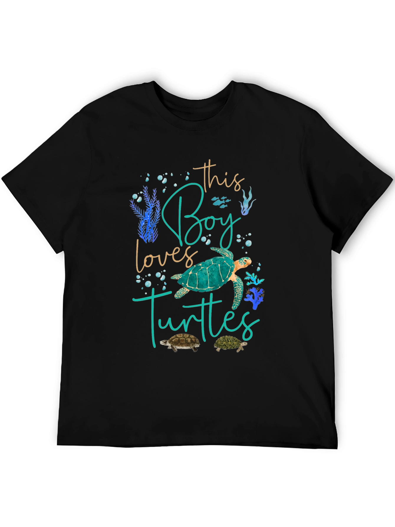 Boy Loves Turtles Graphic Tee