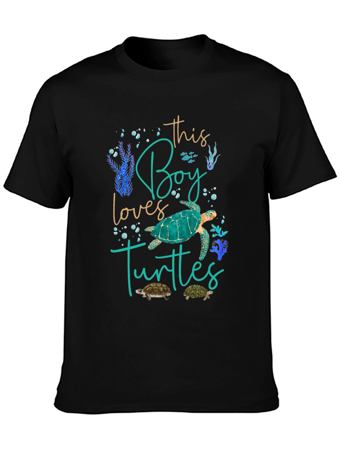 Boy Loves Turtles Graphic Tee