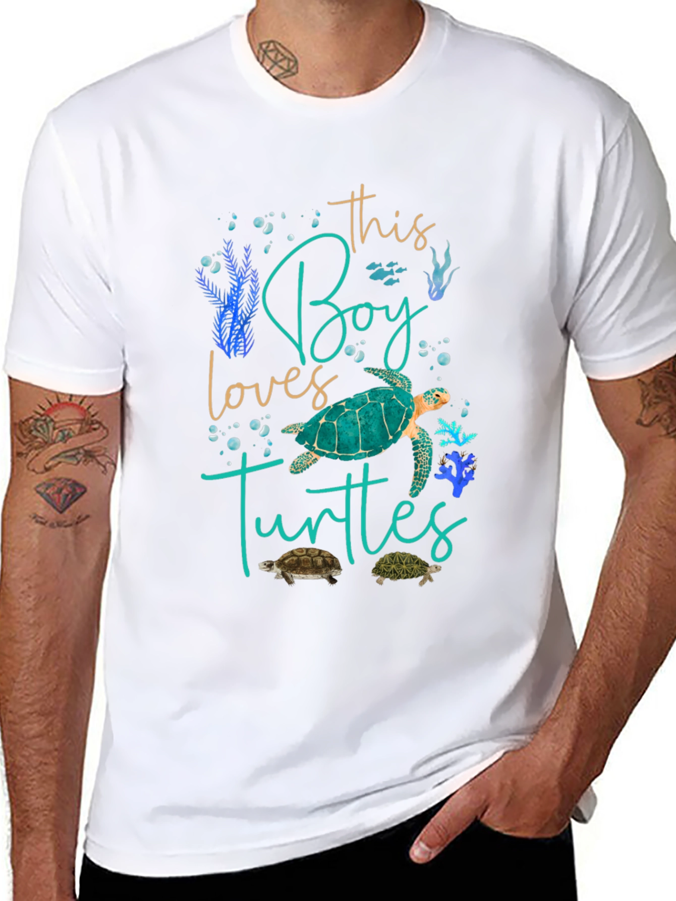 Boy Loves Turtles Graphic Tee
