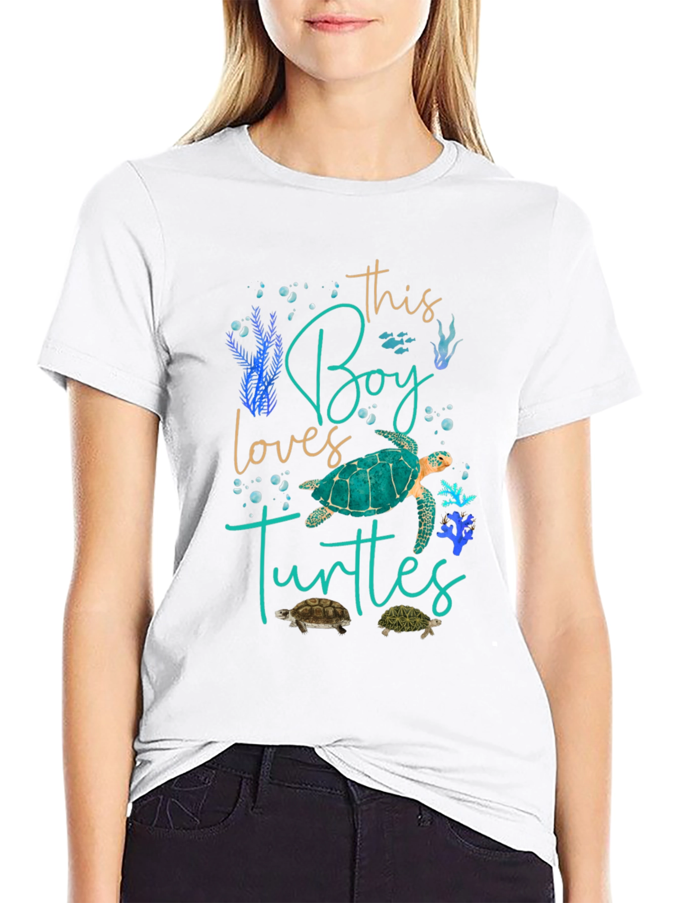 Boy Loves Turtles Graphic Tee