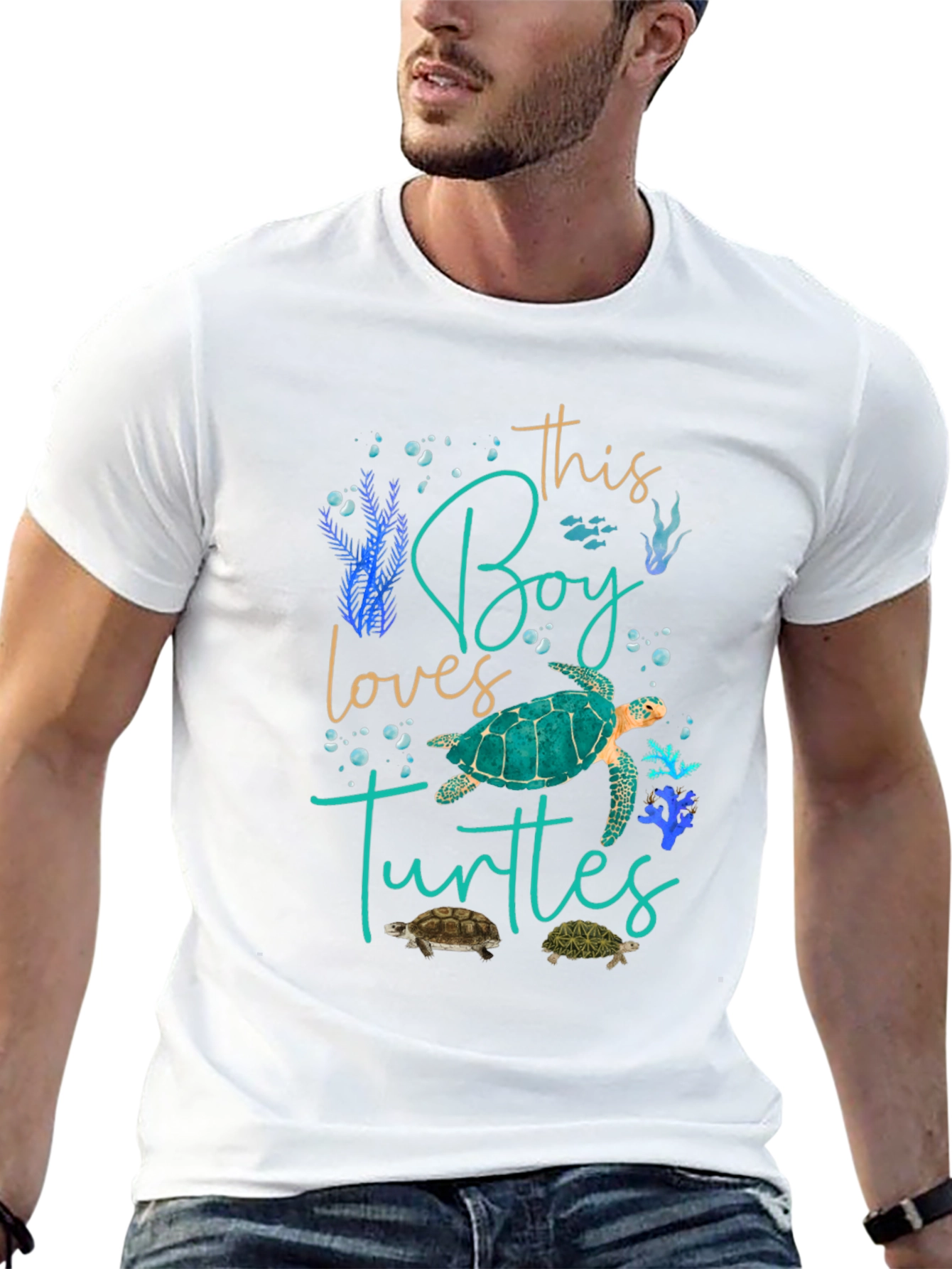 Boy Loves Turtles Graphic Tee