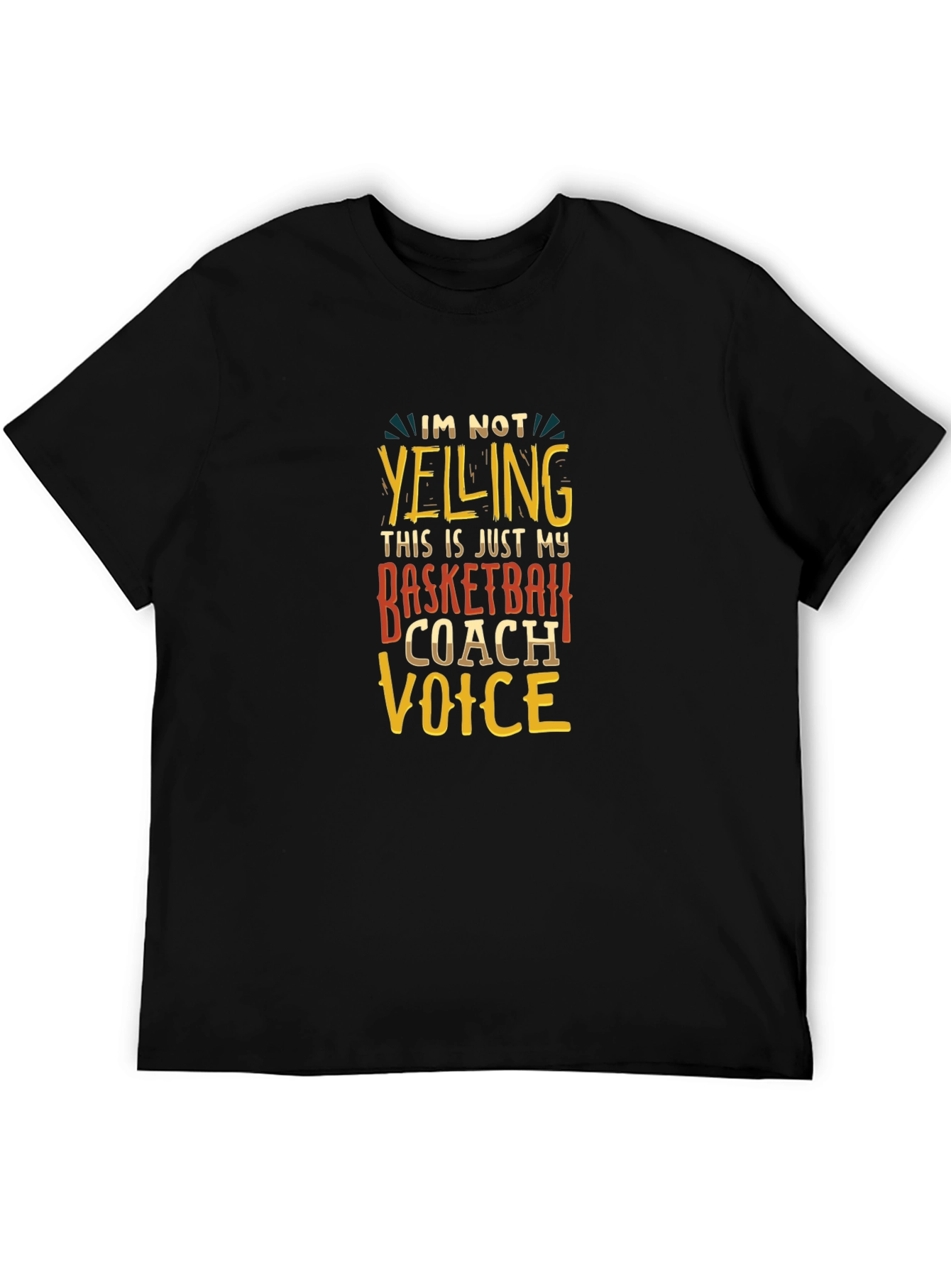 Basketball Coach Voice T-Shirt - Funny Sports Tee