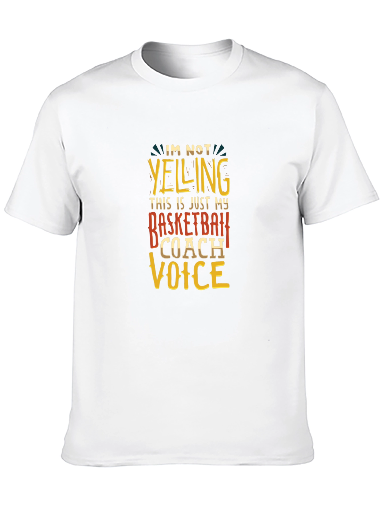Basketball Coach Voice T-Shirt - Funny Sports Tee