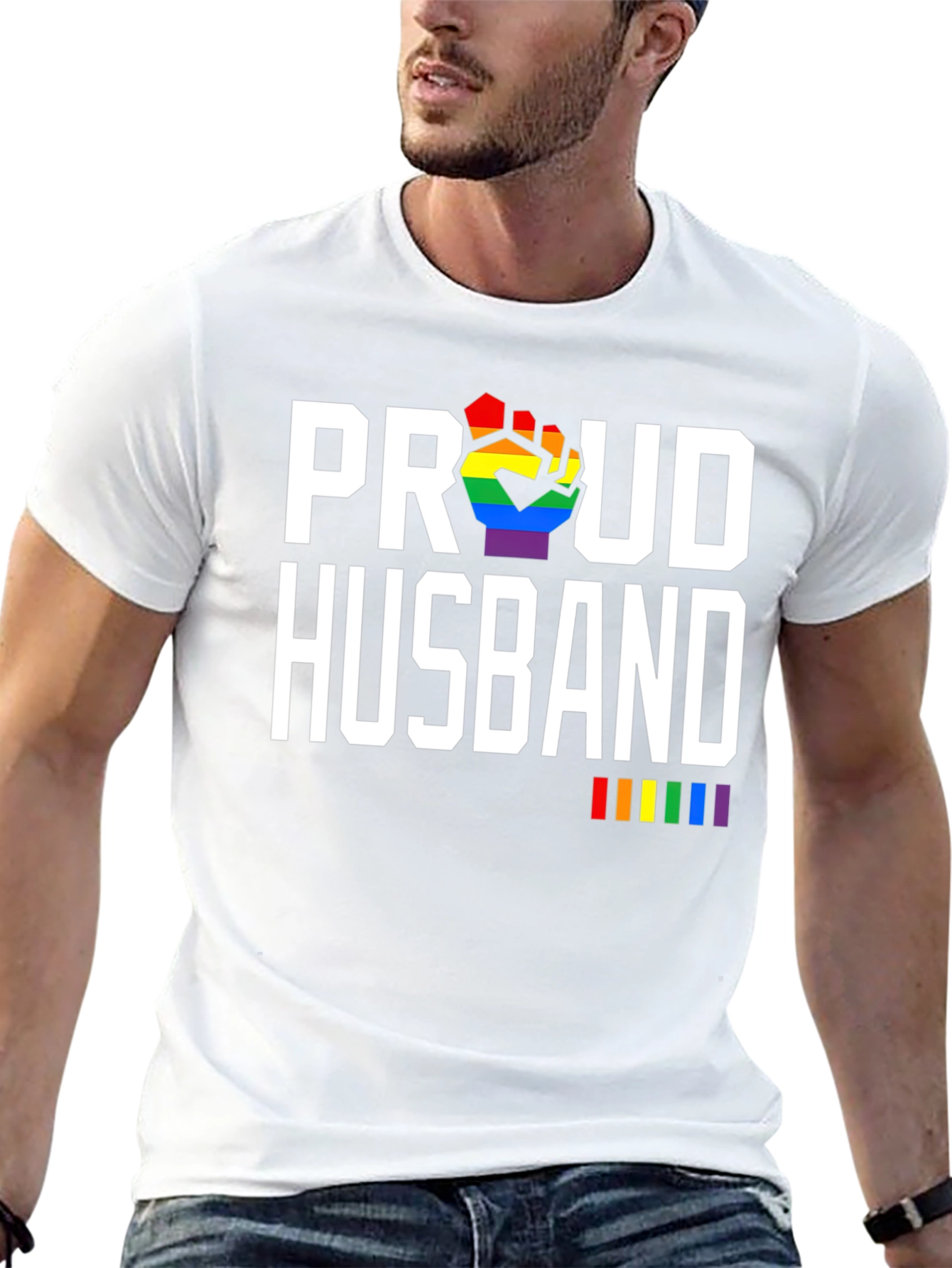 Proud Husband LGBTQ Pride T-Shirt