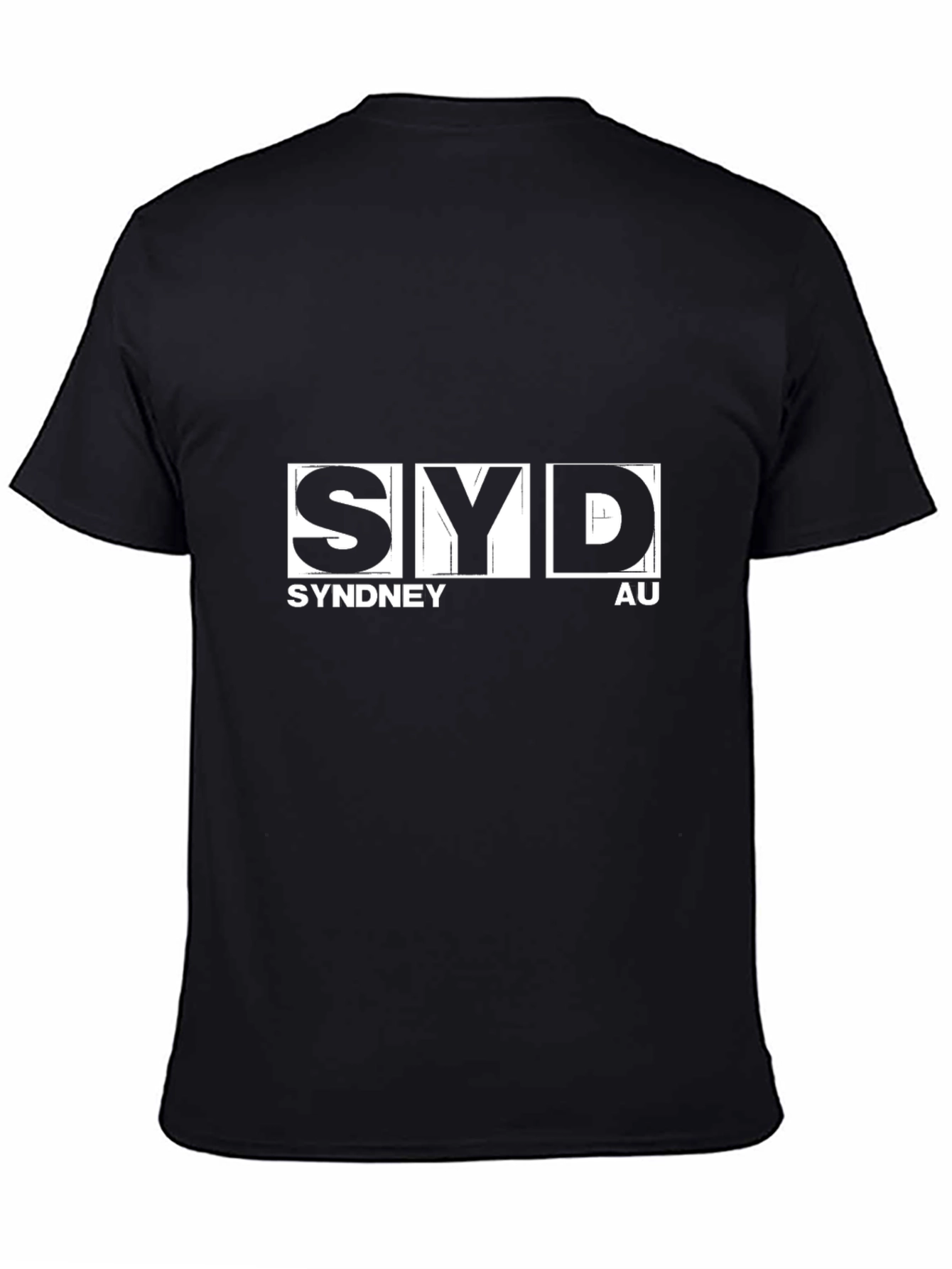 SYD Sydney Airport Code T-Shirt - Black