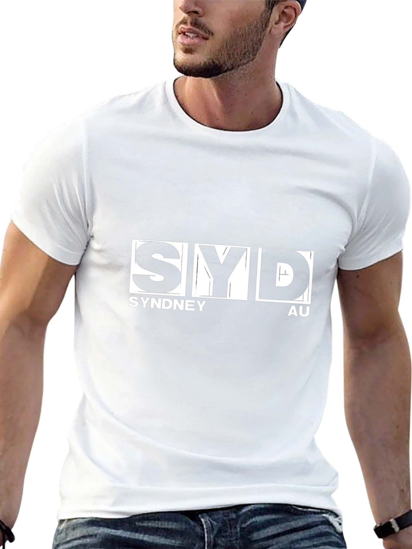SYD Sydney Airport Code T-Shirt - Black