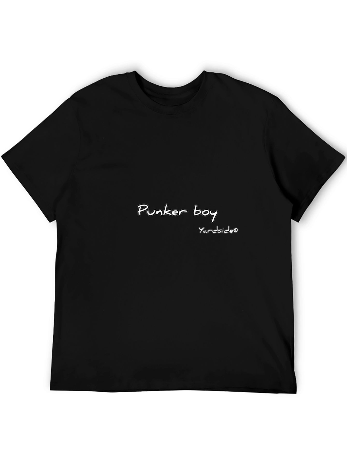 Punker Boy Black Graphic Tee | Yardside Logo