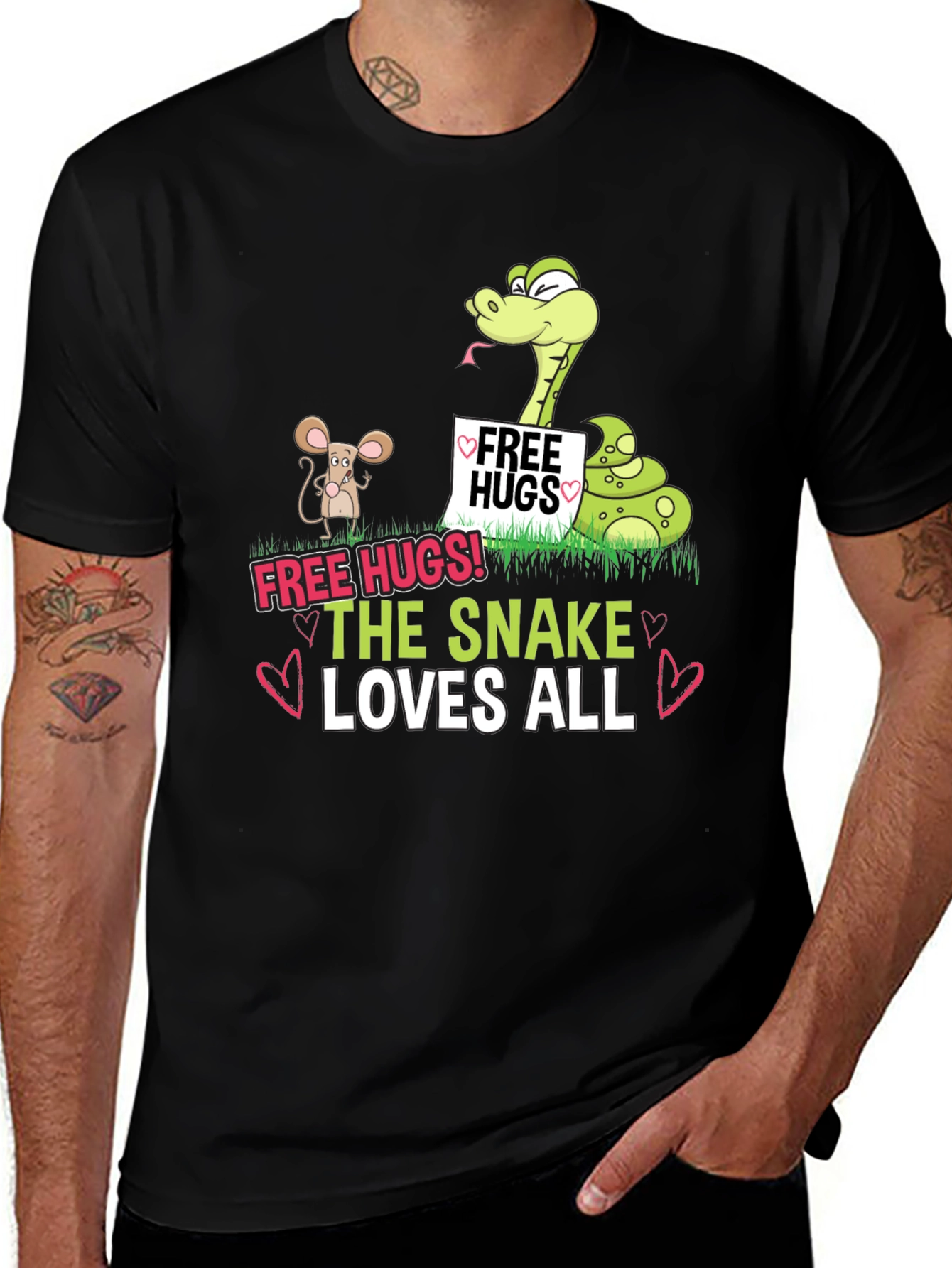 Free Hugs Snake T-Shirt