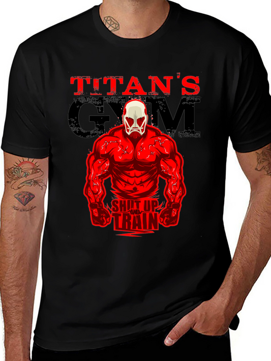 Titans Gym Graphic T-Shirt - Shut Up and Train