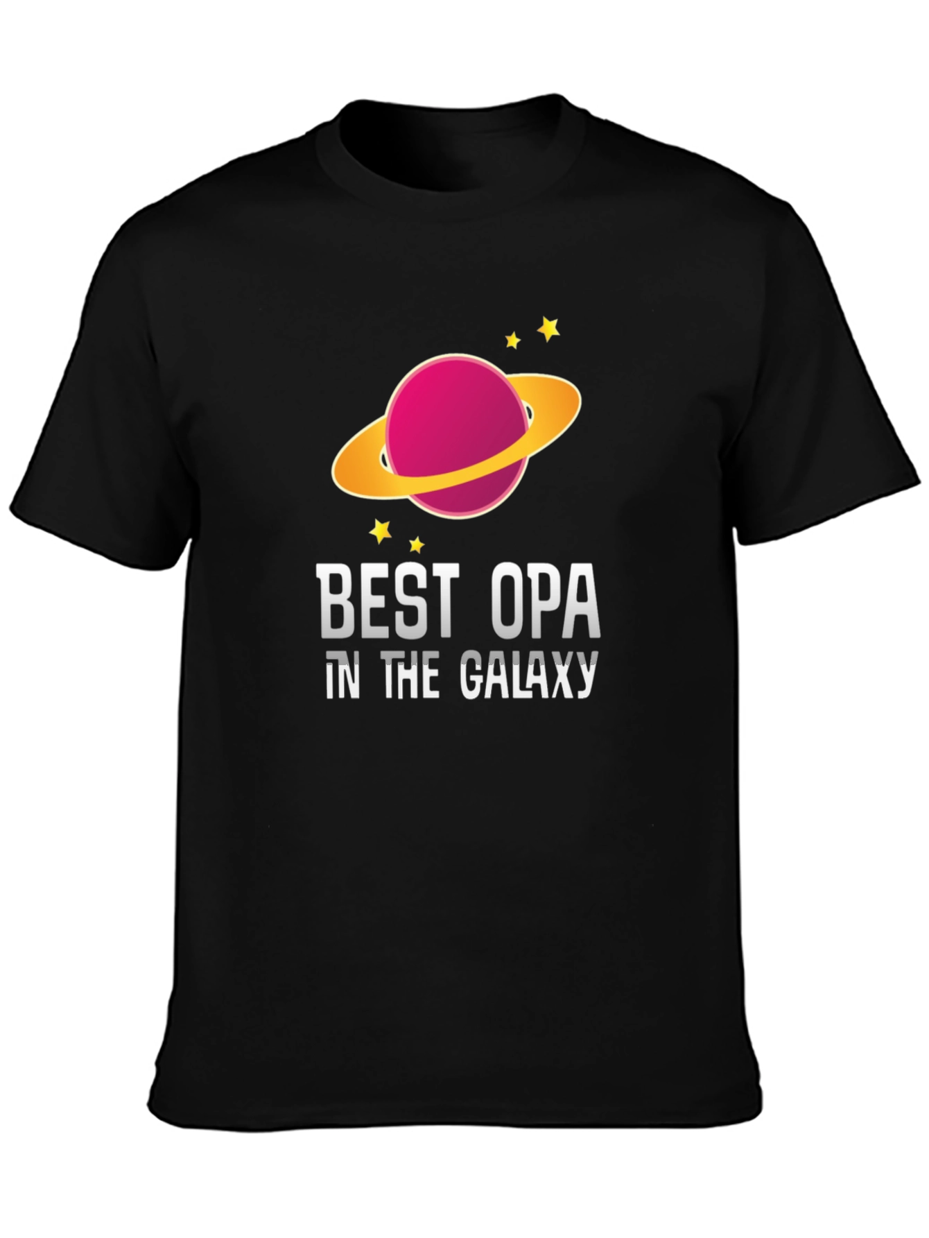 Best Opa in the Galaxy Black T-Shirt