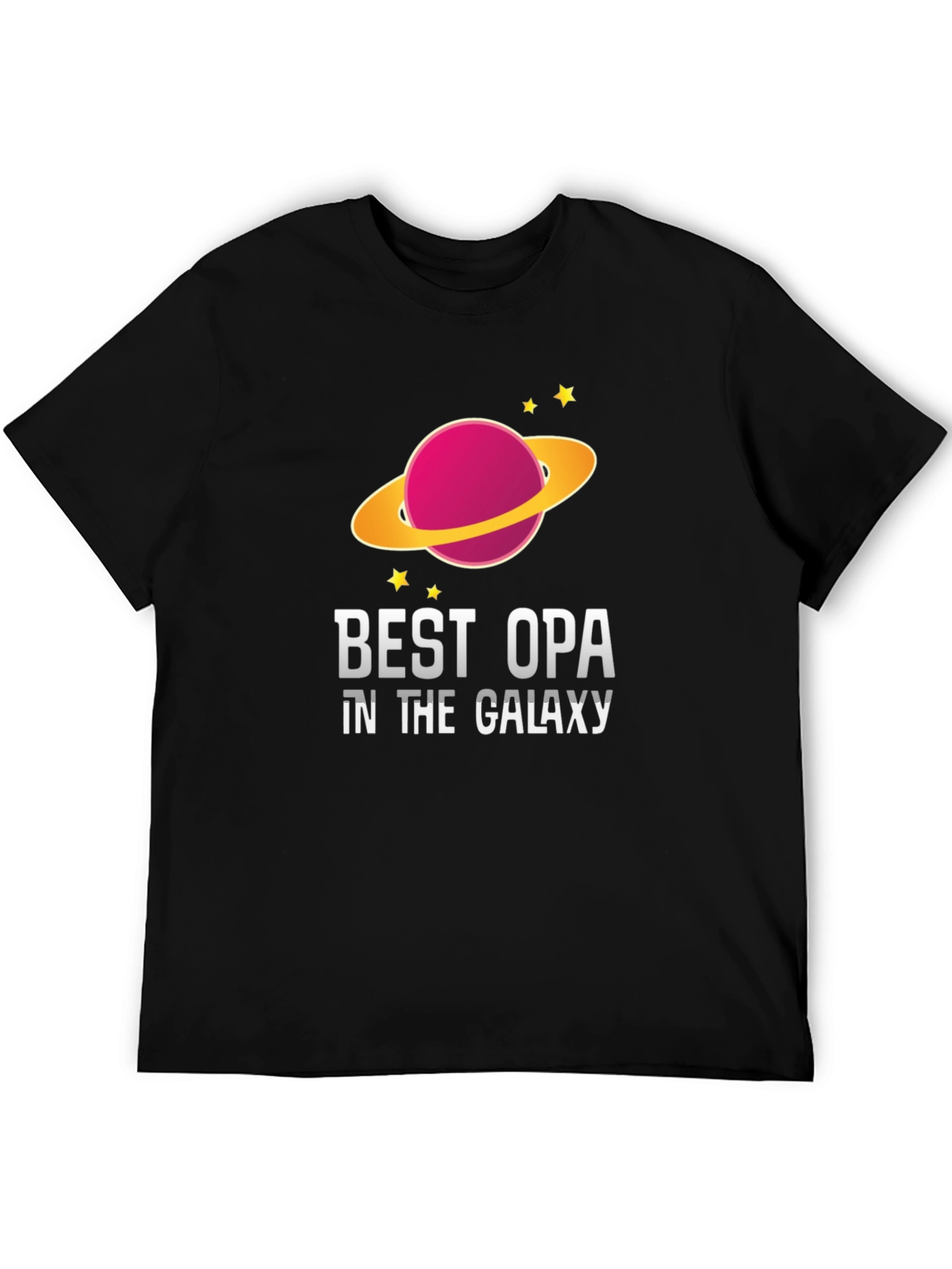 Best Opa in the Galaxy Black T-Shirt