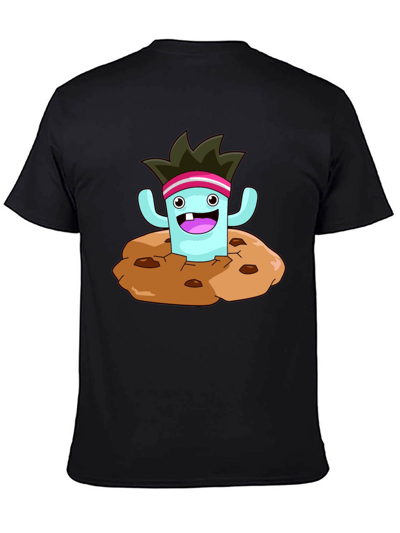 Cartoon Monster Cookie T-Shirt - Fun Graphic Tee