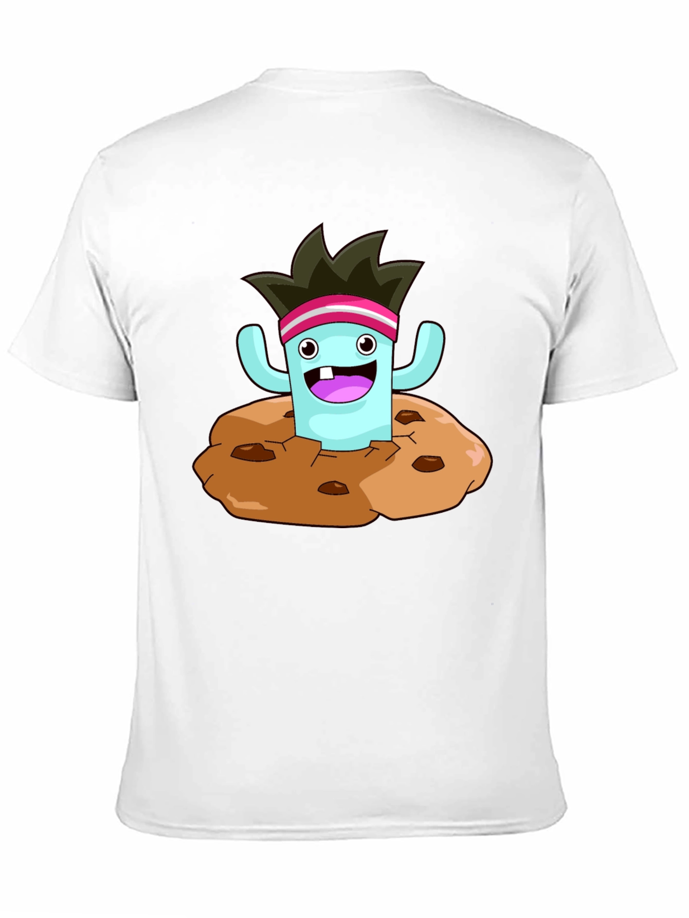 Cartoon Monster Cookie T-Shirt - Fun Graphic Tee