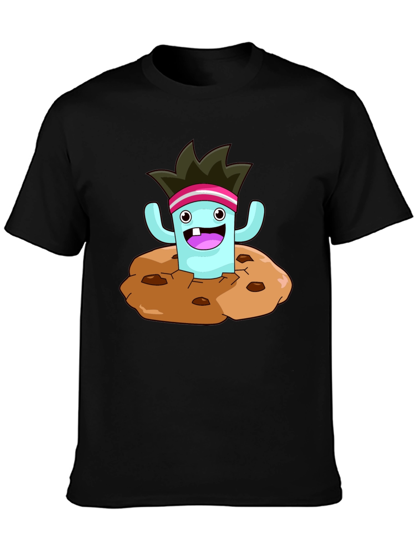 Cartoon Monster Cookie T-Shirt - Fun Graphic Tee