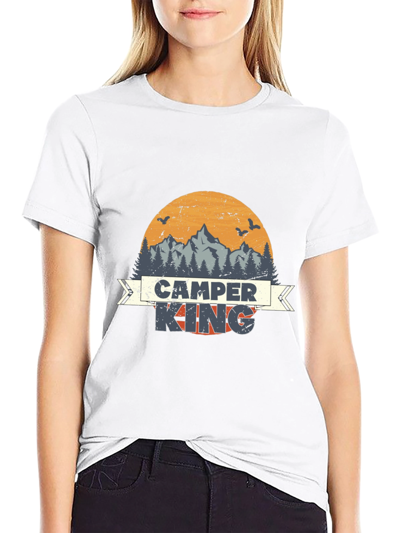 Camper King Graphic Tee | Outdoor Adventure Shirt