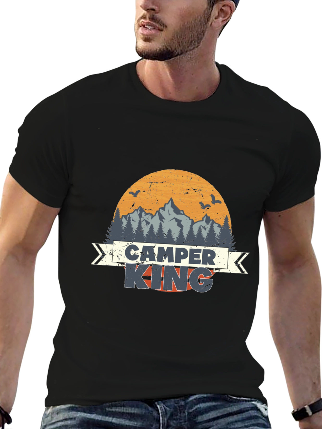 Camper King Graphic Tee | Outdoor Adventure Shirt
