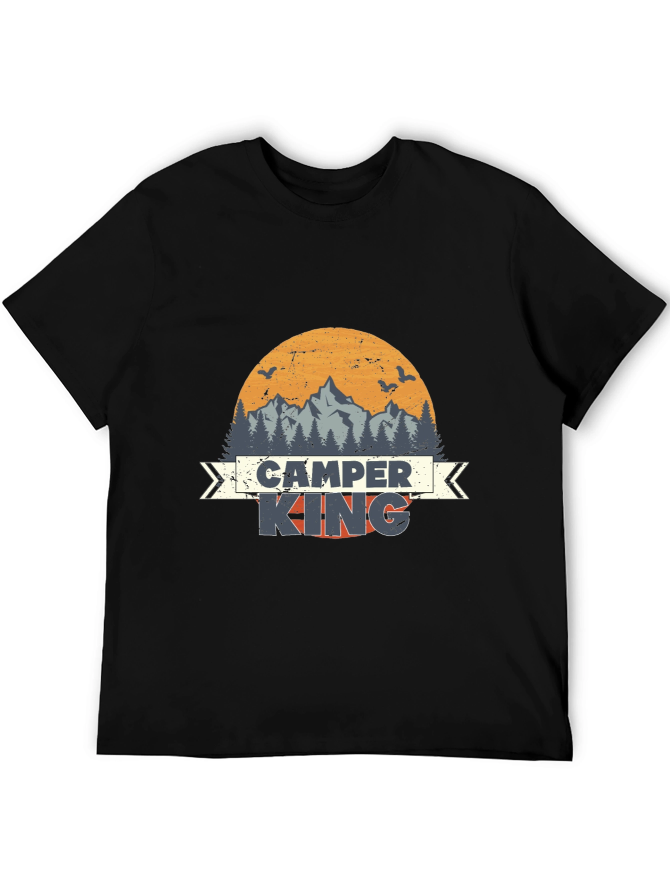 Camper King Graphic Tee | Outdoor Adventure Shirt