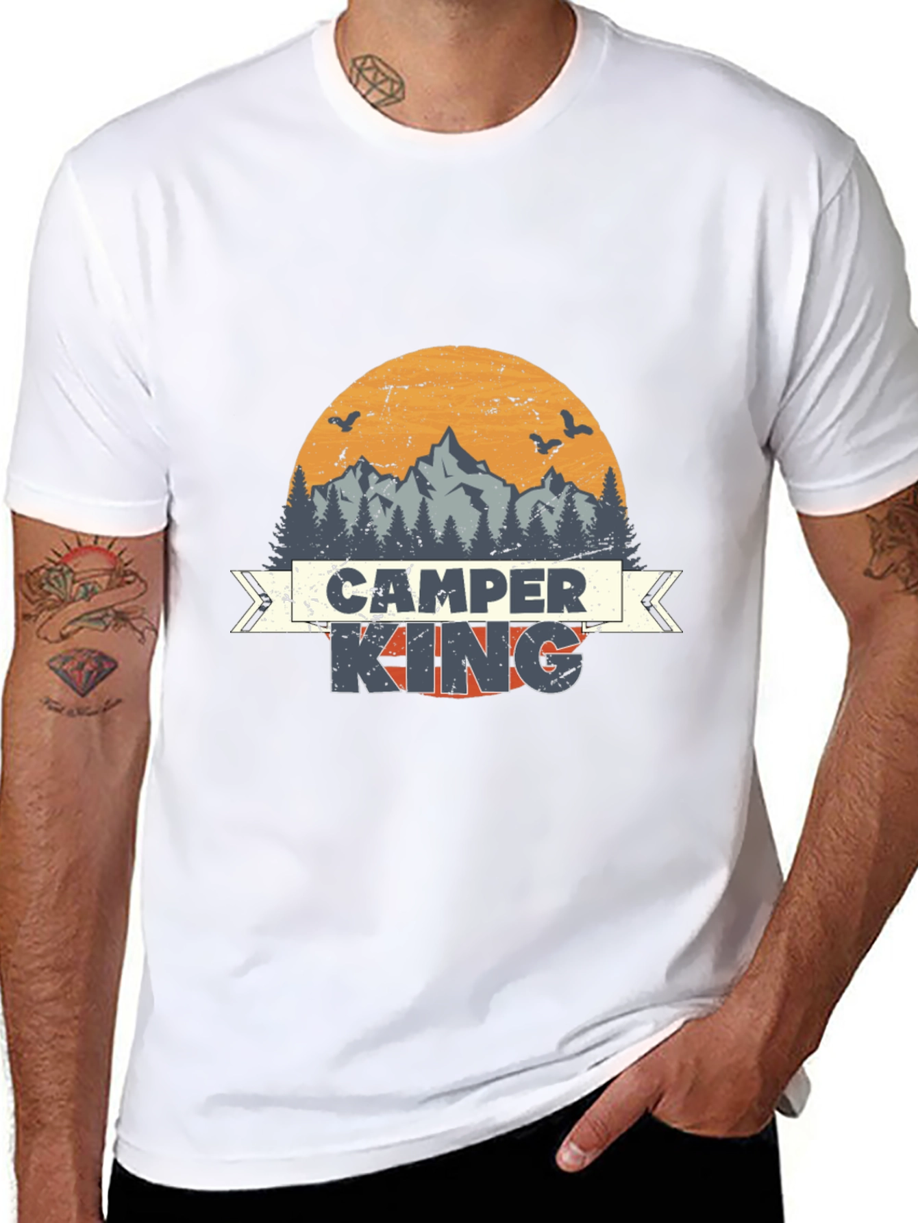 Camper King Graphic Tee | Outdoor Adventure Shirt