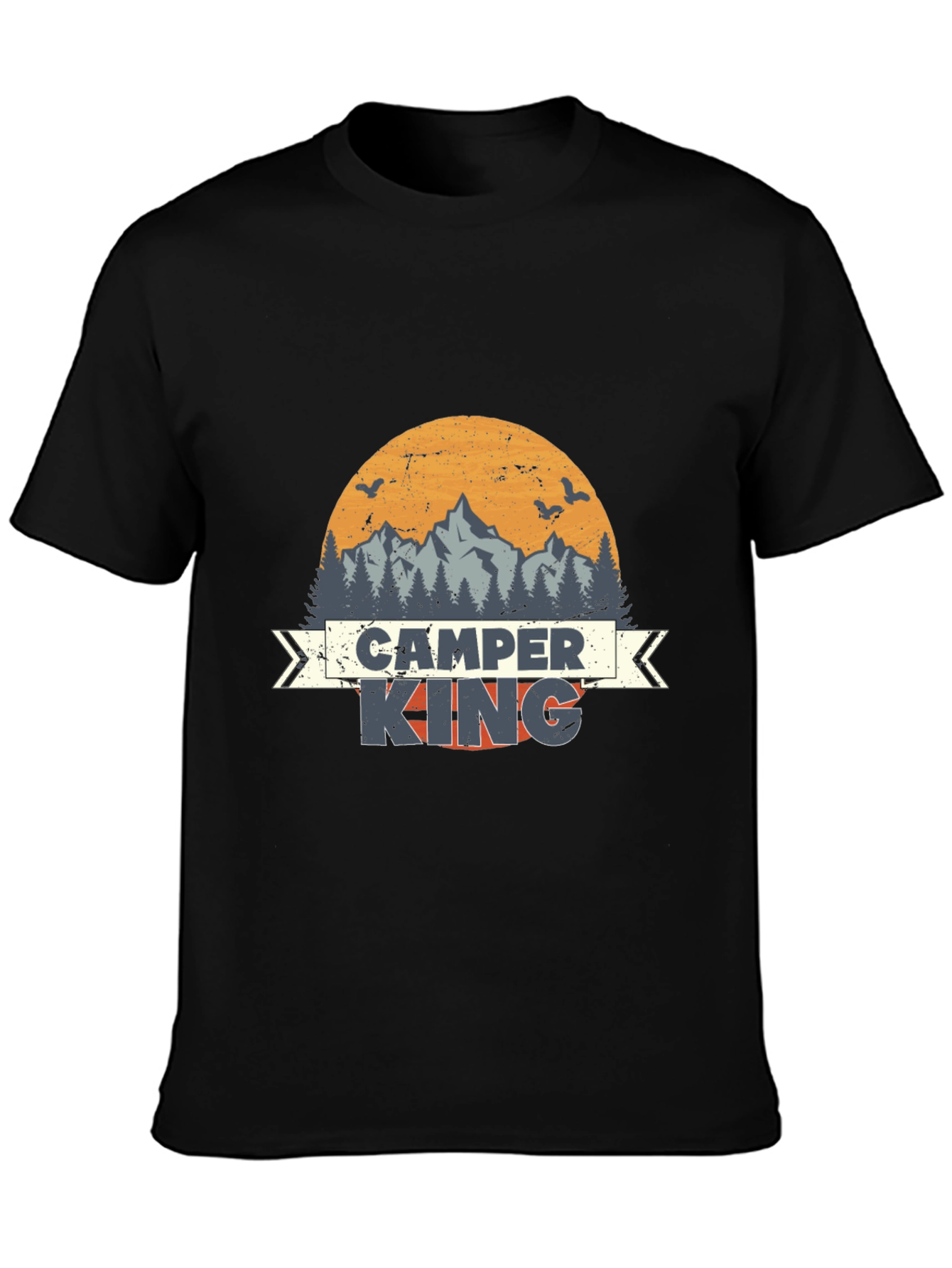 Camper King Graphic Tee | Outdoor Adventure Shirt