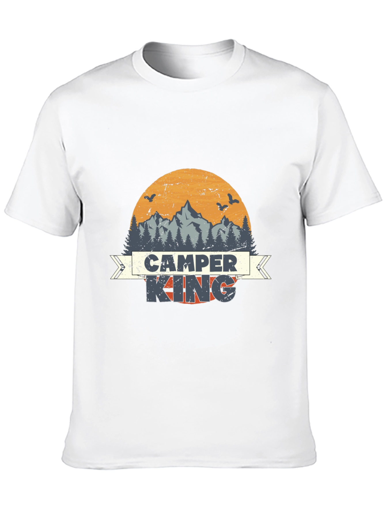 Camper King Graphic Tee | Outdoor Adventure Shirt
