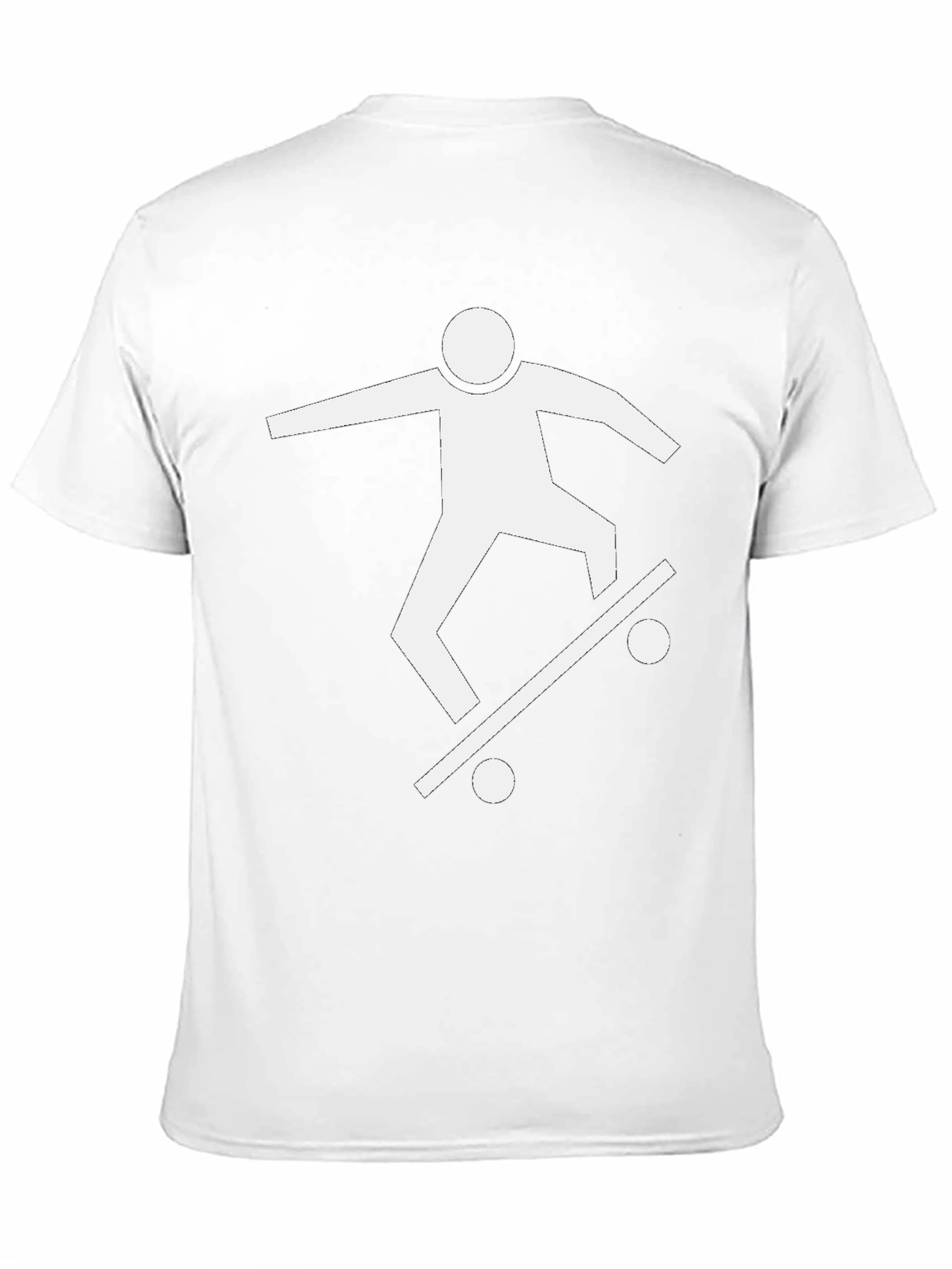 Skateboarder Graphic Tee - Black