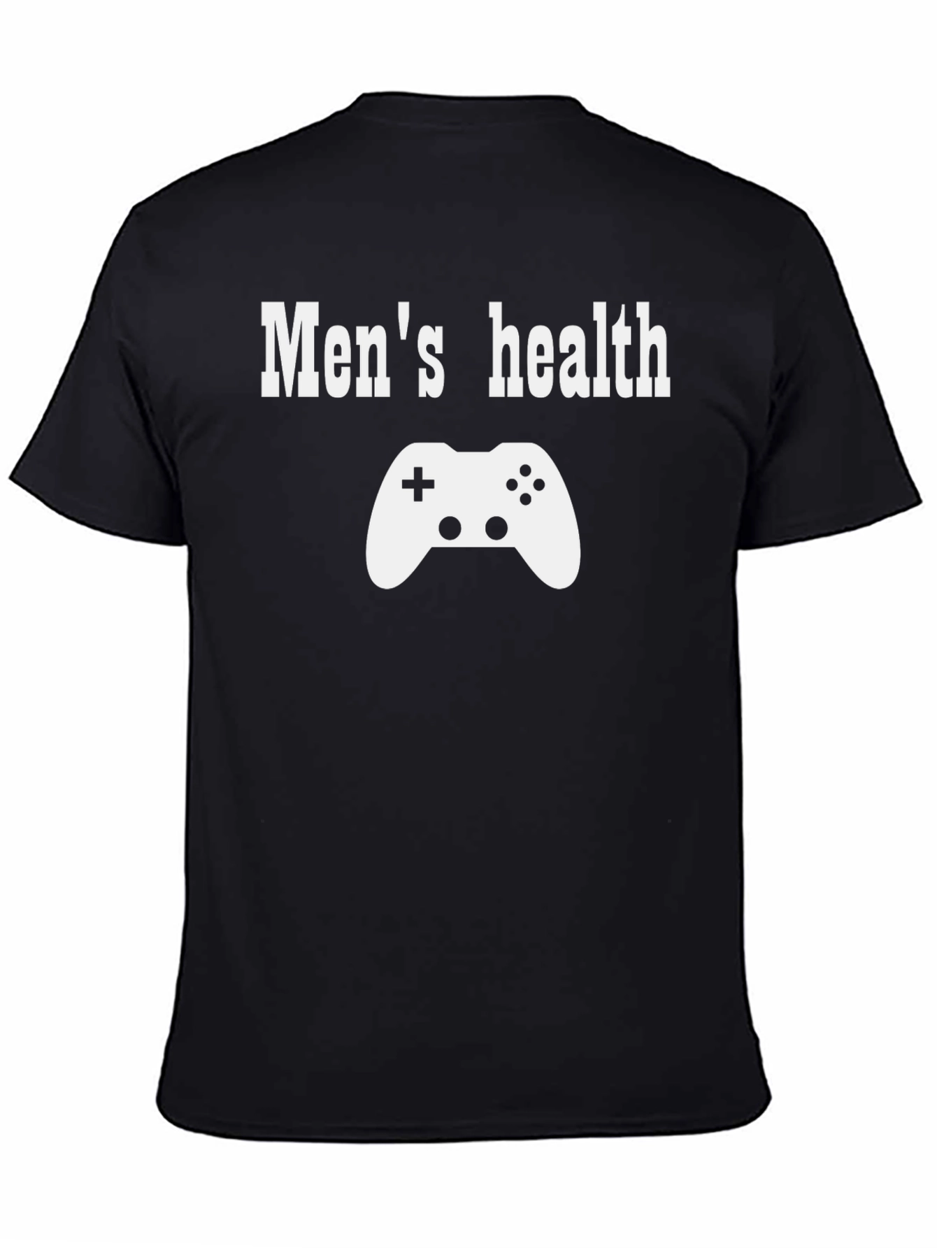 Mens Health Gamer T-Shirt - Black Graphic Tee
