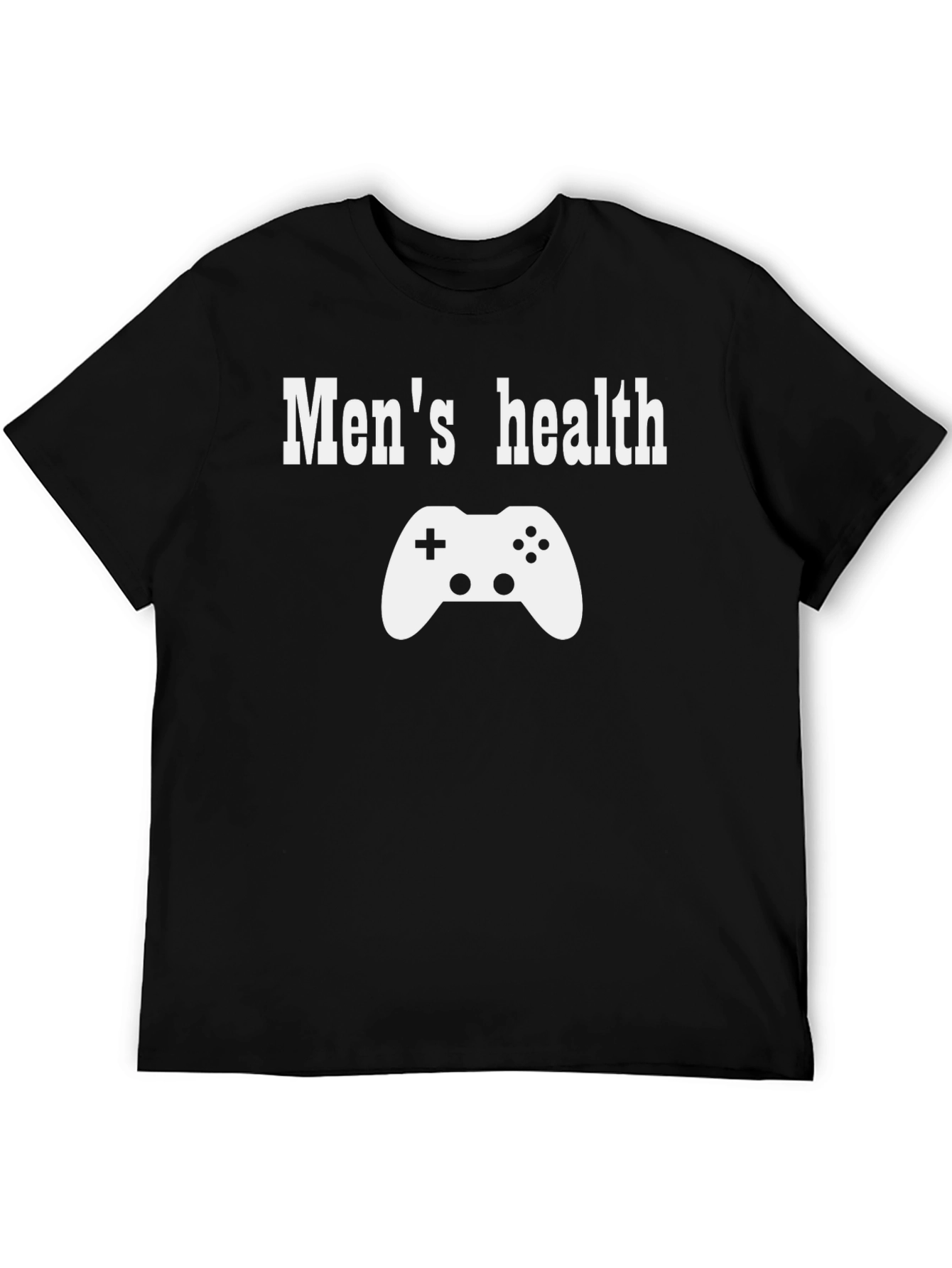 Mens Health Gamer T-Shirt - Black Graphic Tee