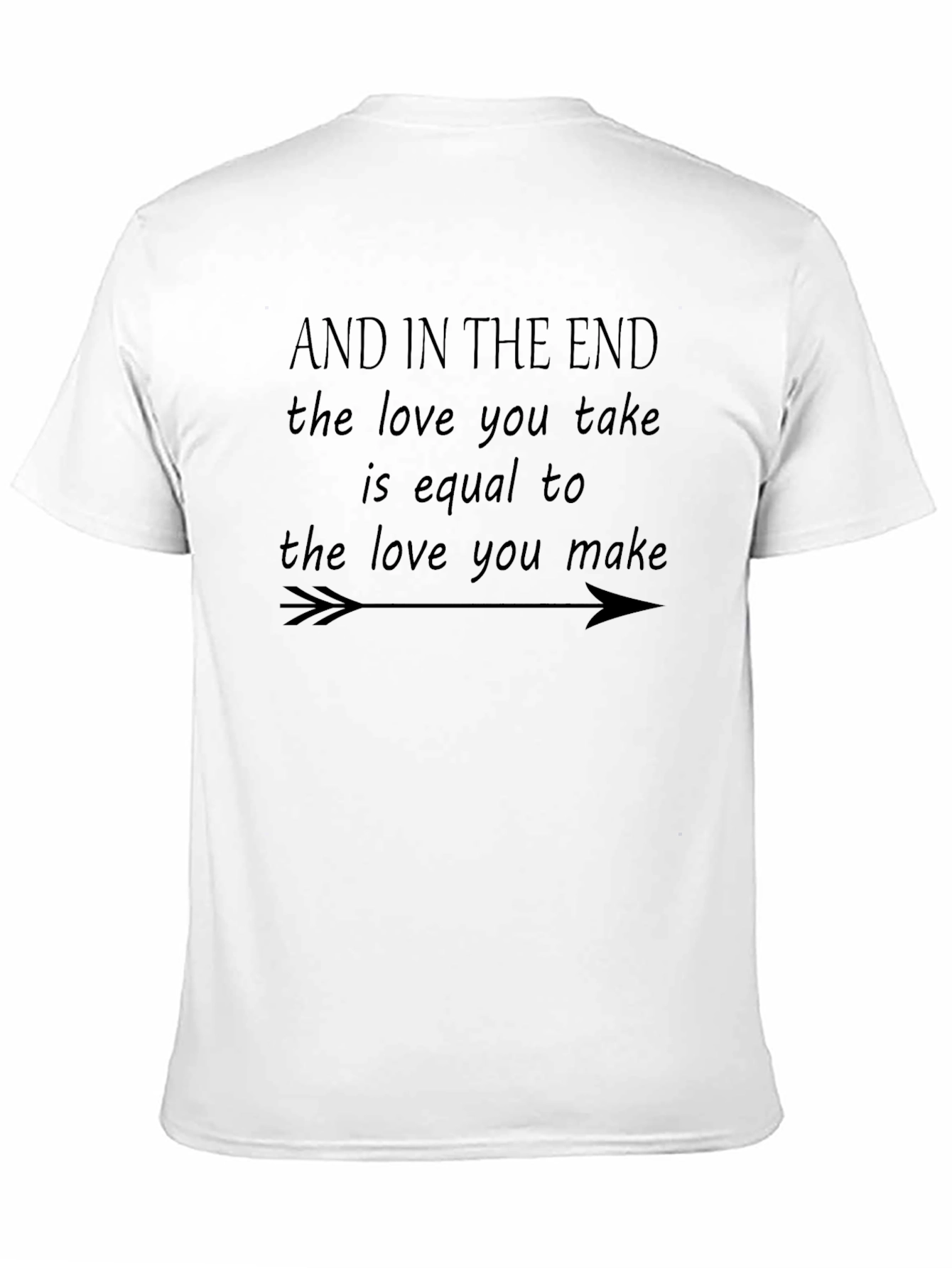 The Love You Take Black Graphic T-Shirt