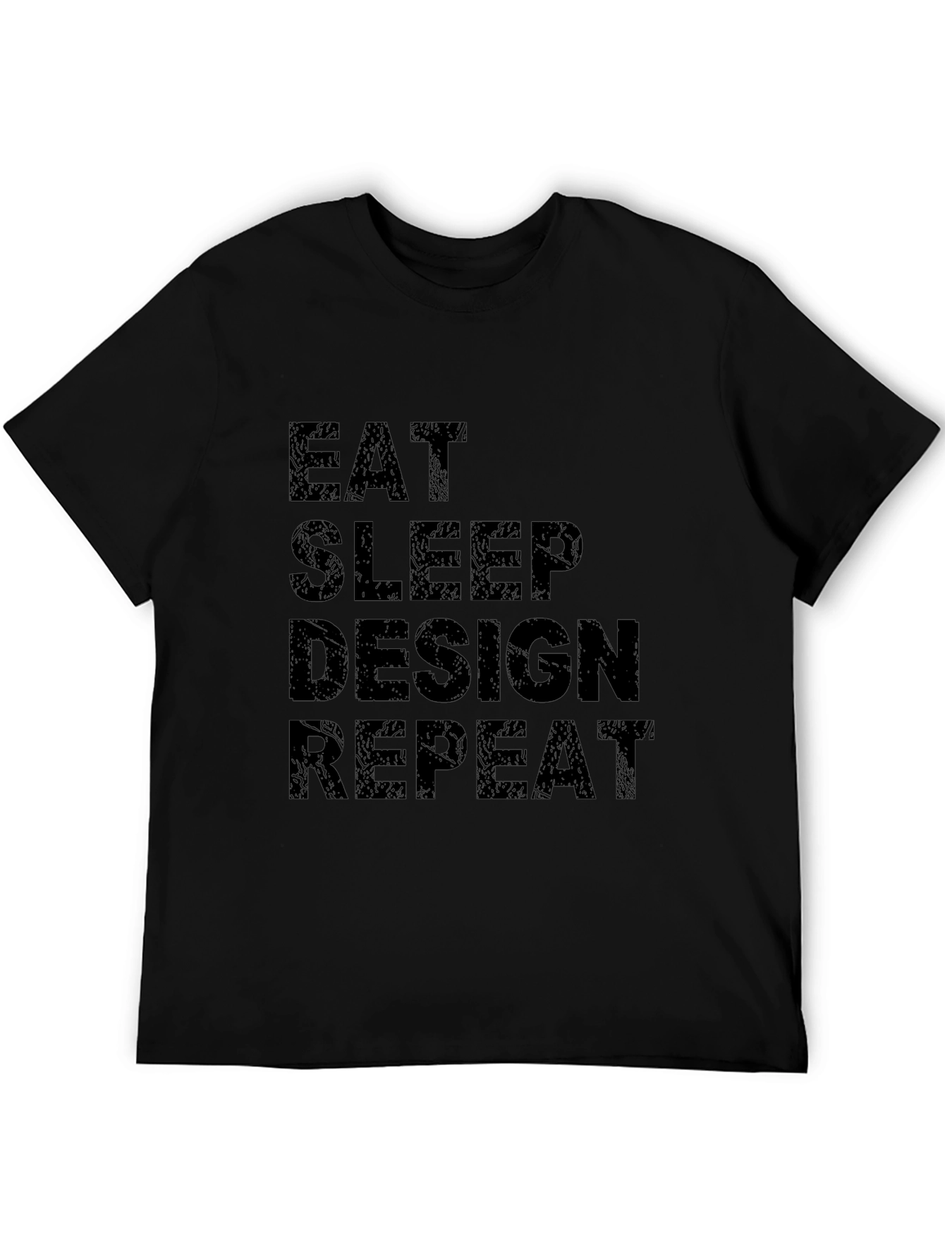 Eat Sleep Design Repeat Black Graphic Tee