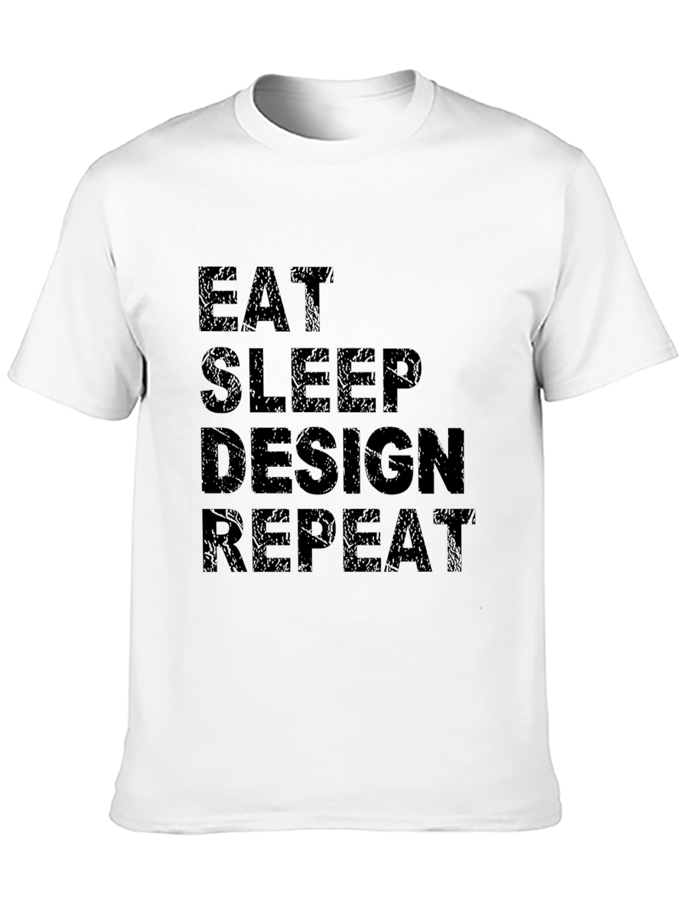 Eat Sleep Design Repeat Black Graphic Tee