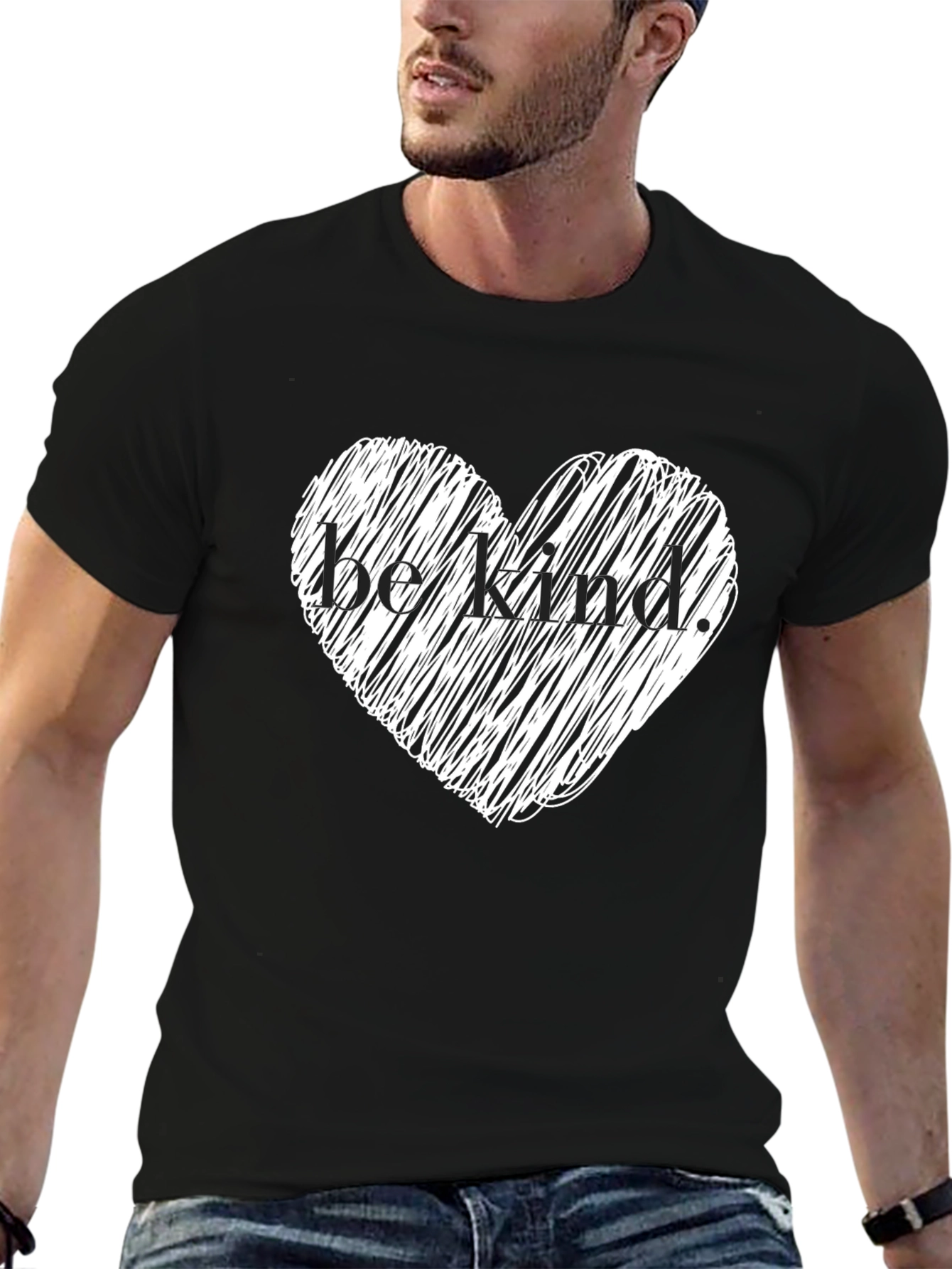 Be Kind Heart Graphic T-Shirt