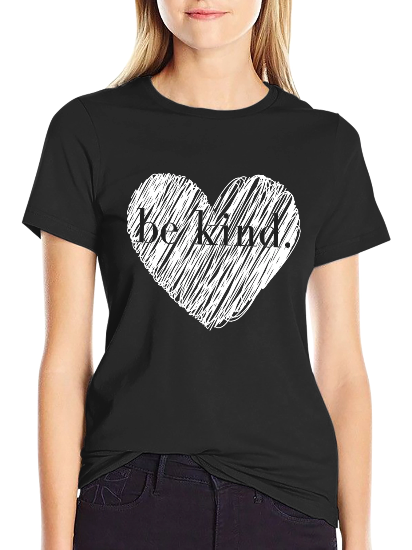Be Kind Heart Graphic T-Shirt