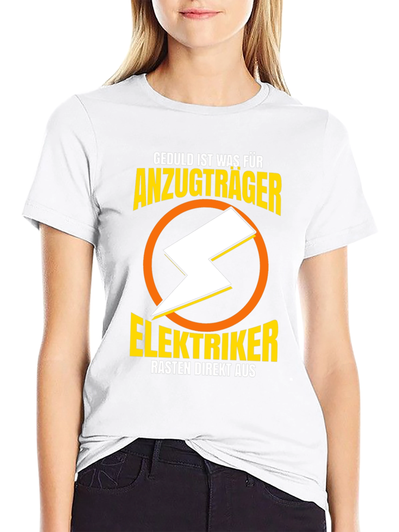 Elektriker Humor T-Shirt - Anzugtrager Rasten Direkt Aus