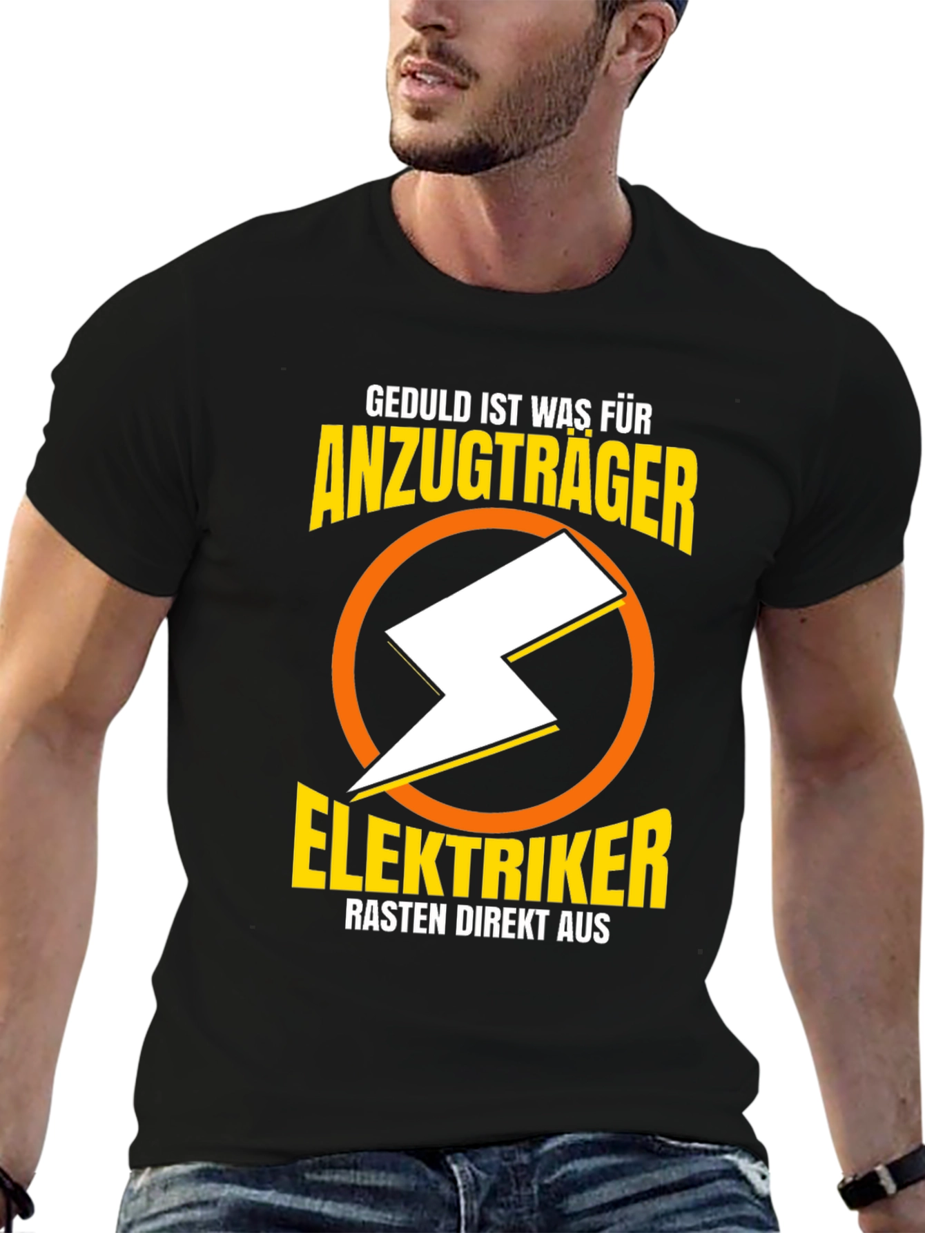 Elektriker Humor T-Shirt - Anzugtrager Rasten Direkt Aus