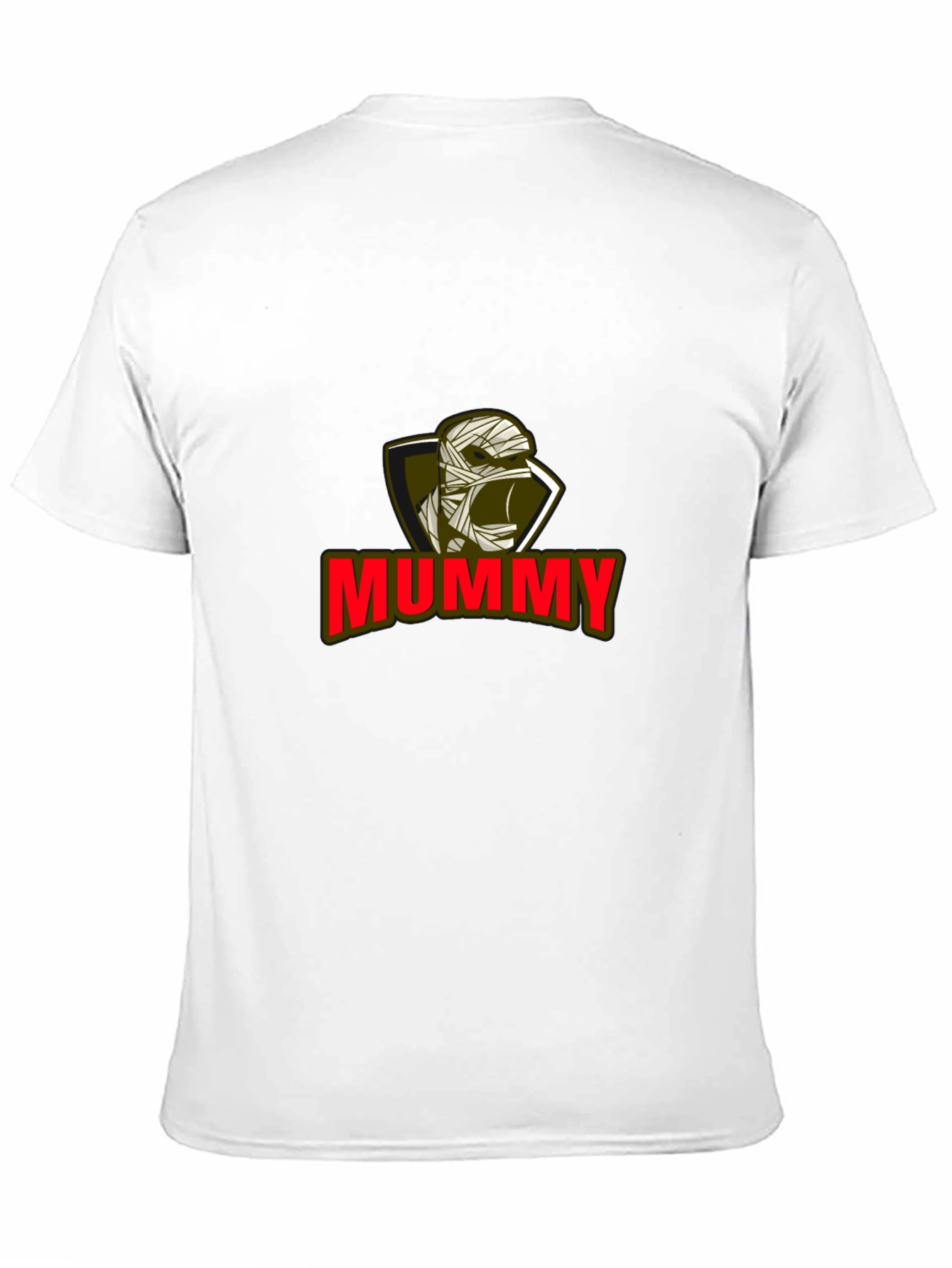 Mummy Graphic Tee - Black Cotton Blend T-Shirt