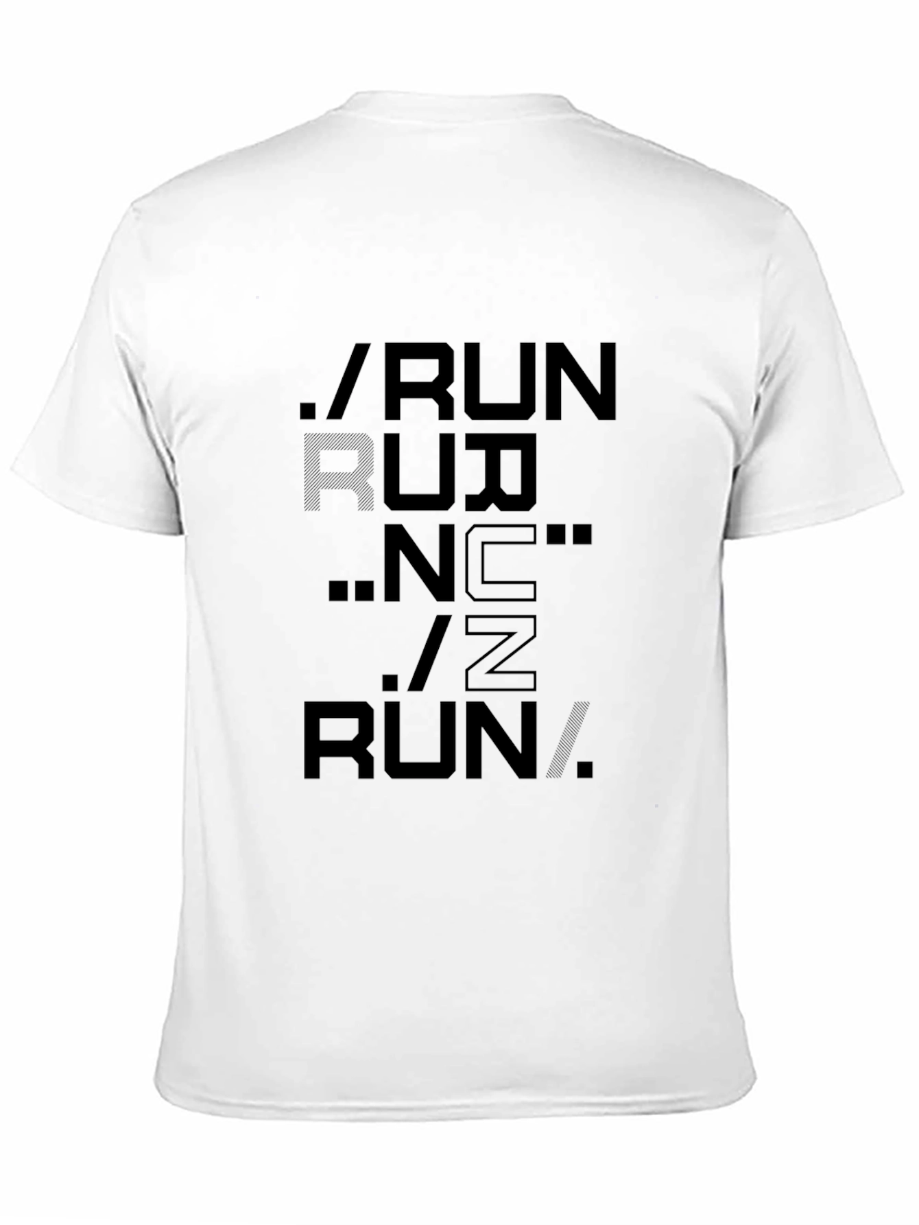 Black Run Graphic Print T-Shirt