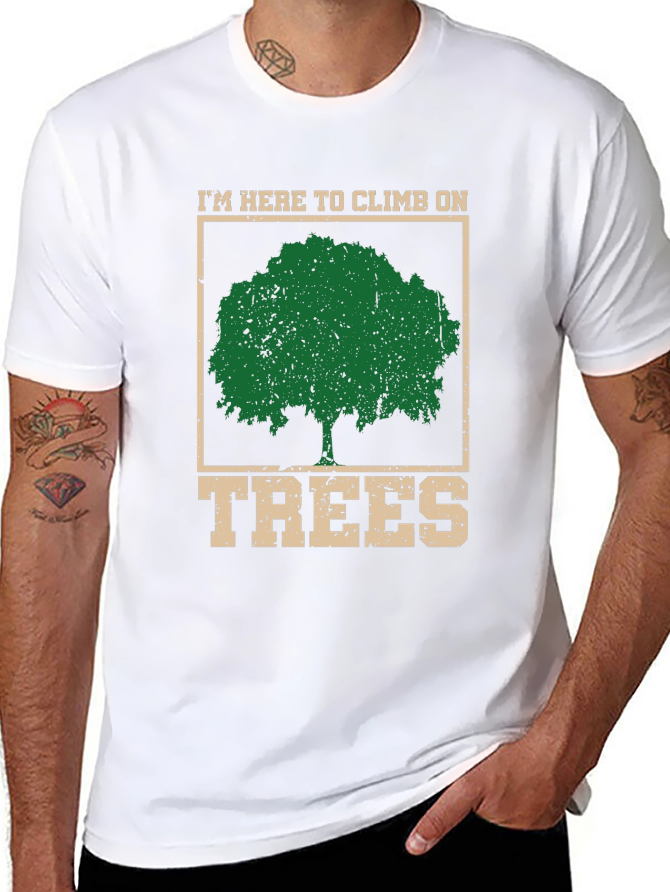 Climb on Trees Graphic Tee - Arborist Shirt
