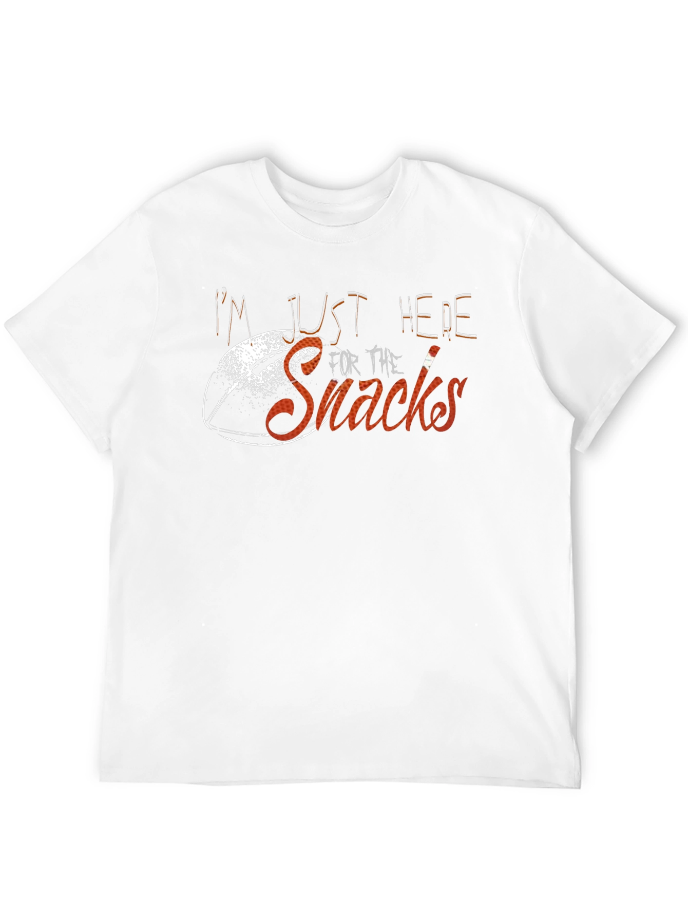 Im Just Here For The Snacks Black T-Shirt