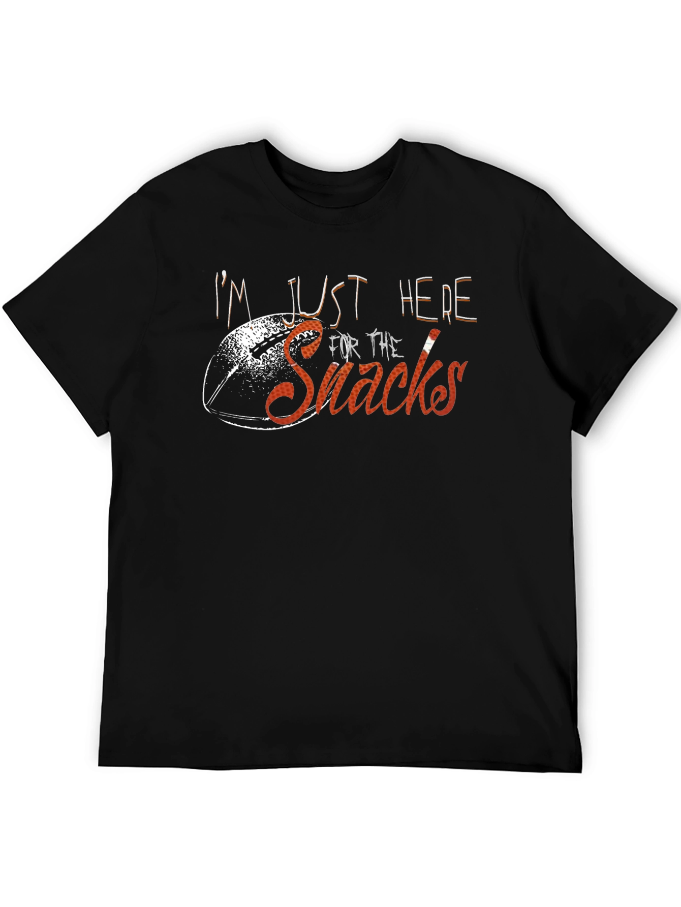 Im Just Here For The Snacks Black T-Shirt